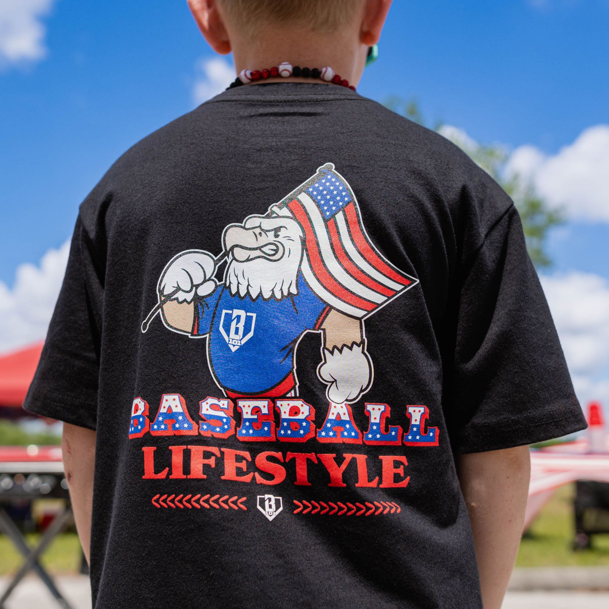 Baseball Lifestyle 101 Boys' Patriot Pitch T-Shirt product image