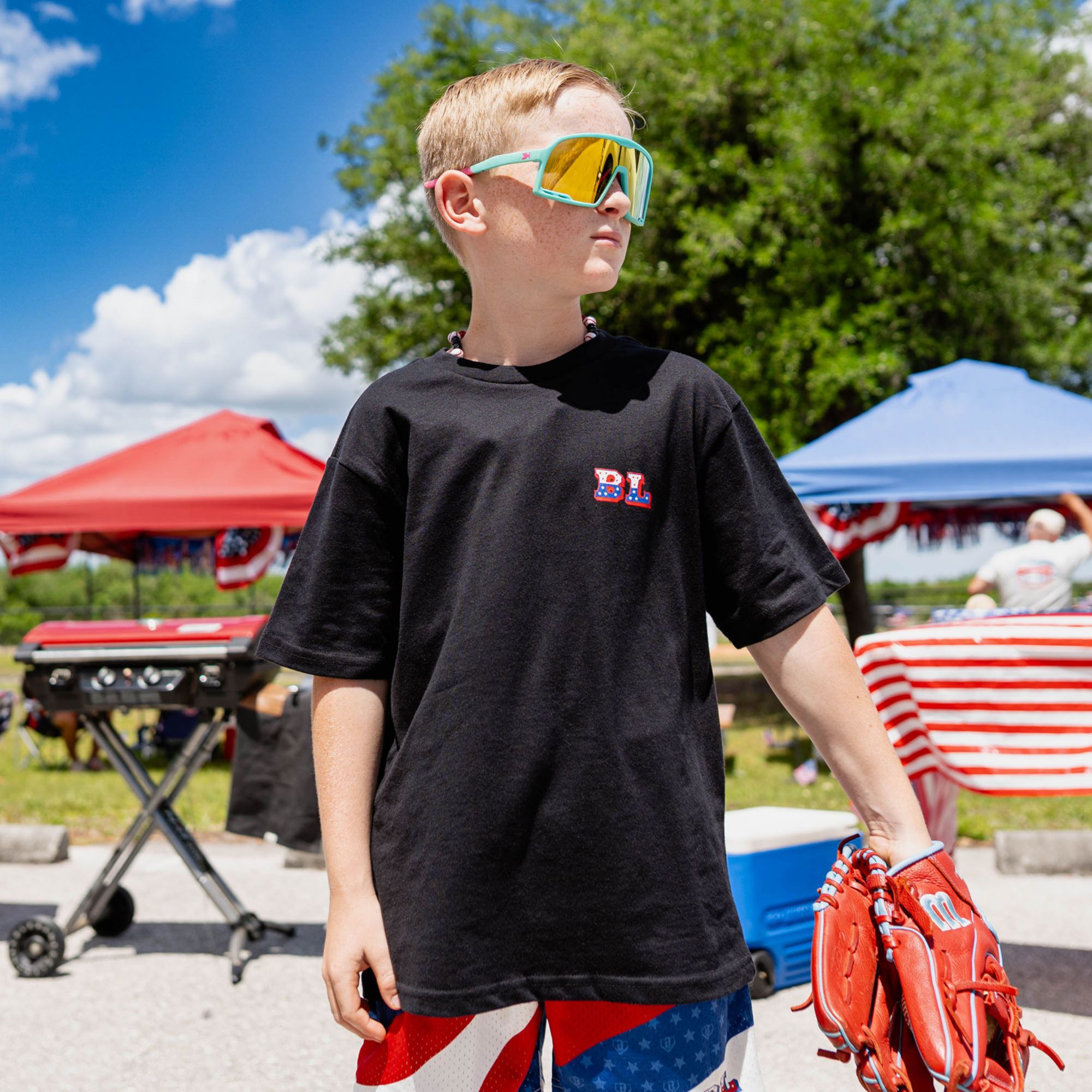 Baseball Lifestyle 101 Boys' Patriot Pitch T-Shirt product image