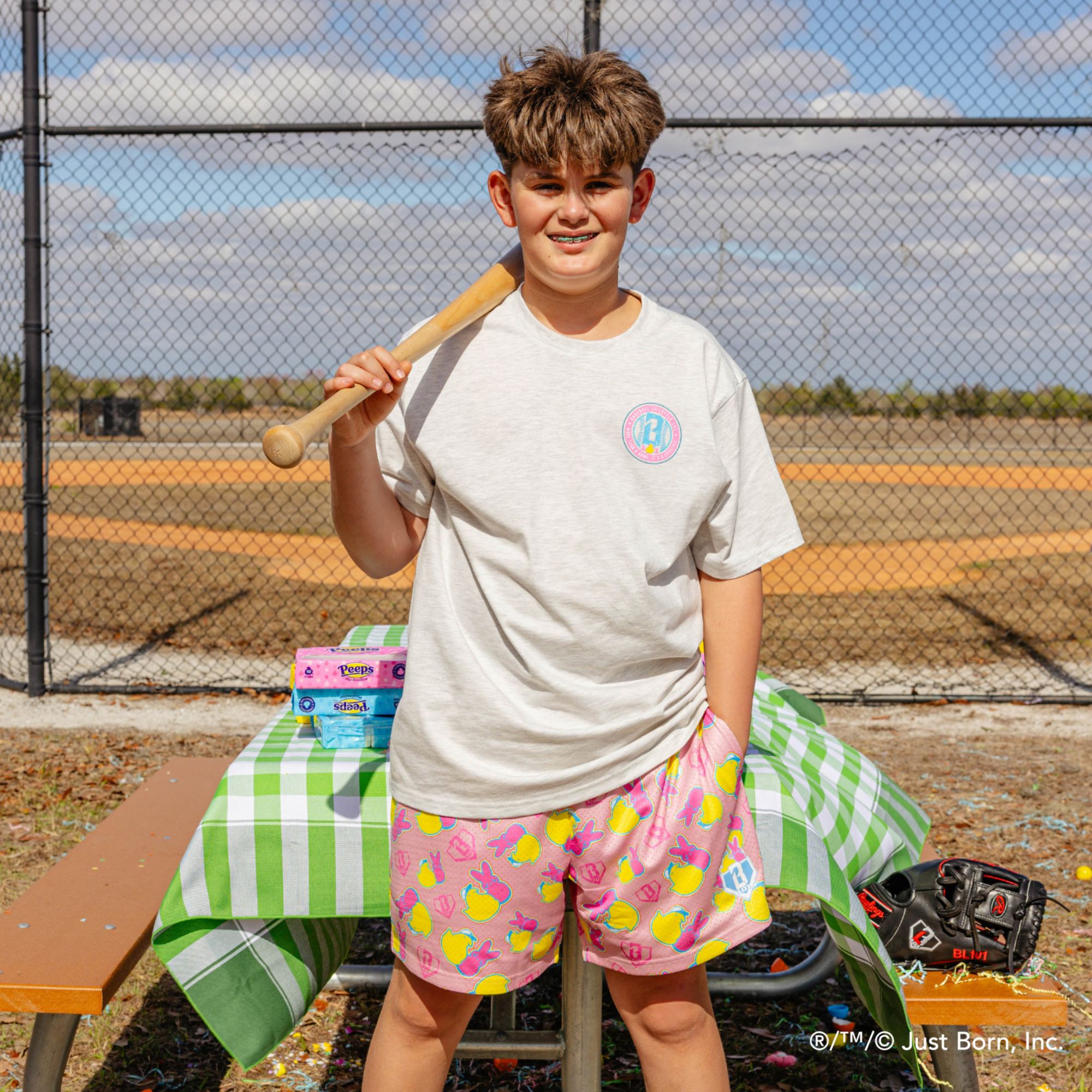 Baseball Lifestyle 101 Youth Field of PEEPS T-Shirt product image