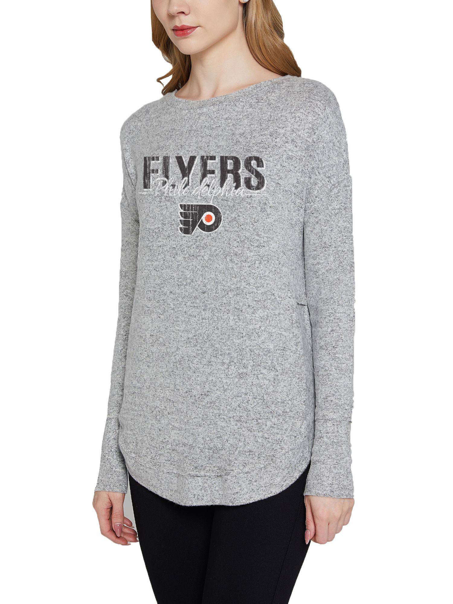 Concepts Sports Women's Philadelphia Flyers Grey Venture Long Sleeve T-Shirt product image