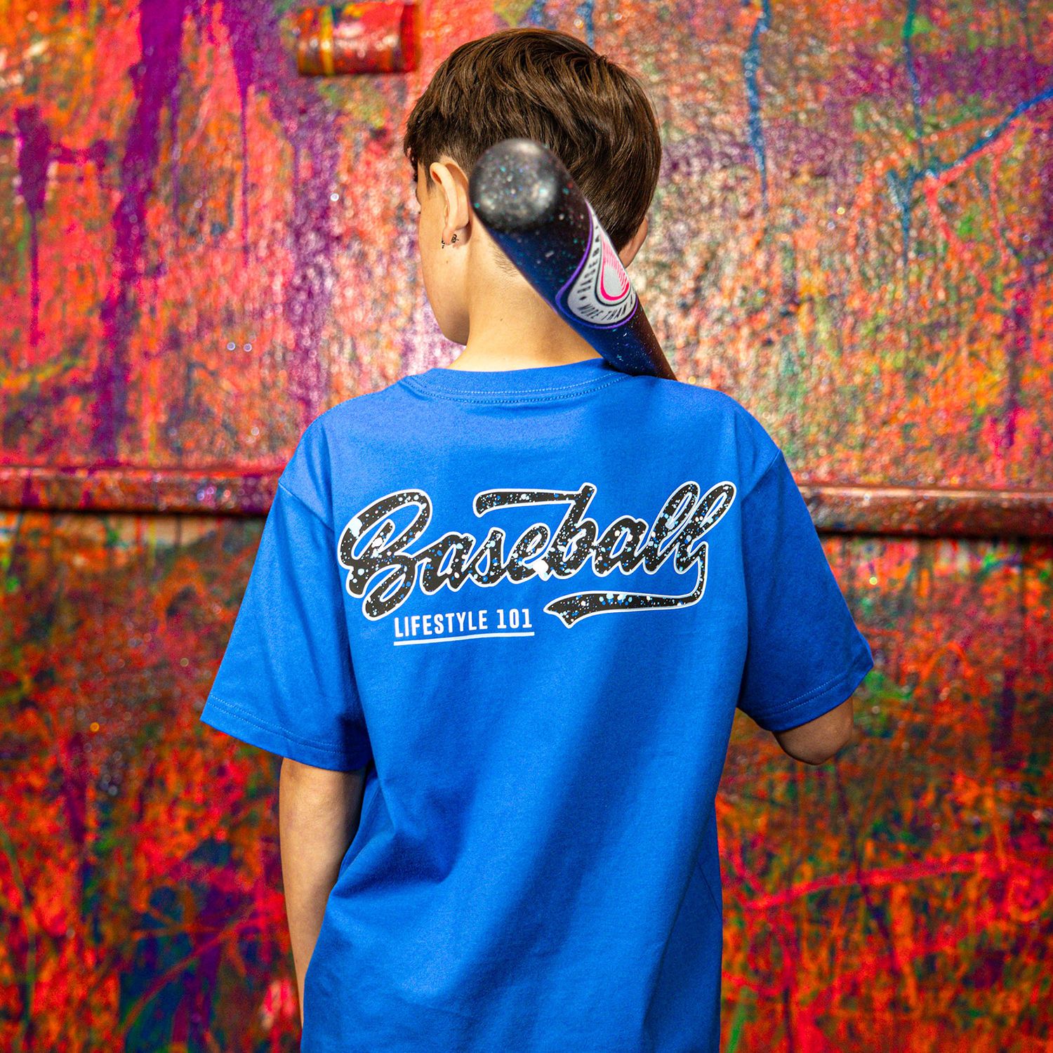 Baseball Lifestyle 101 Boys' Splatter Shirt product image