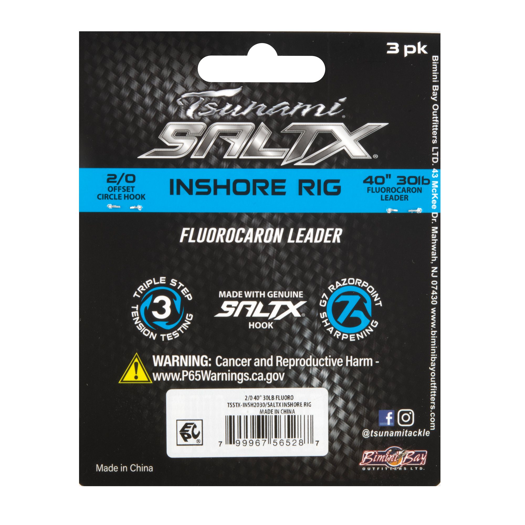Tsunami SaltX Inshore Rig 3-Pack product image
