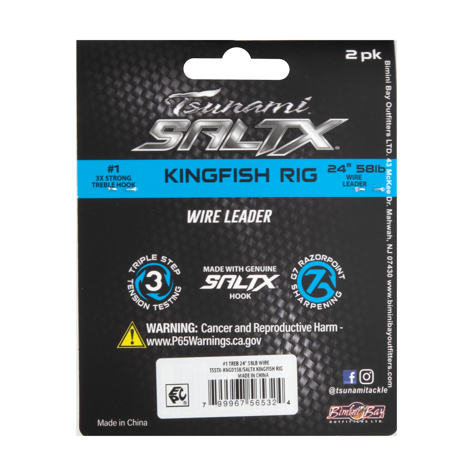 Tsunami SaltX Kingfish Rig 2-Pack product image