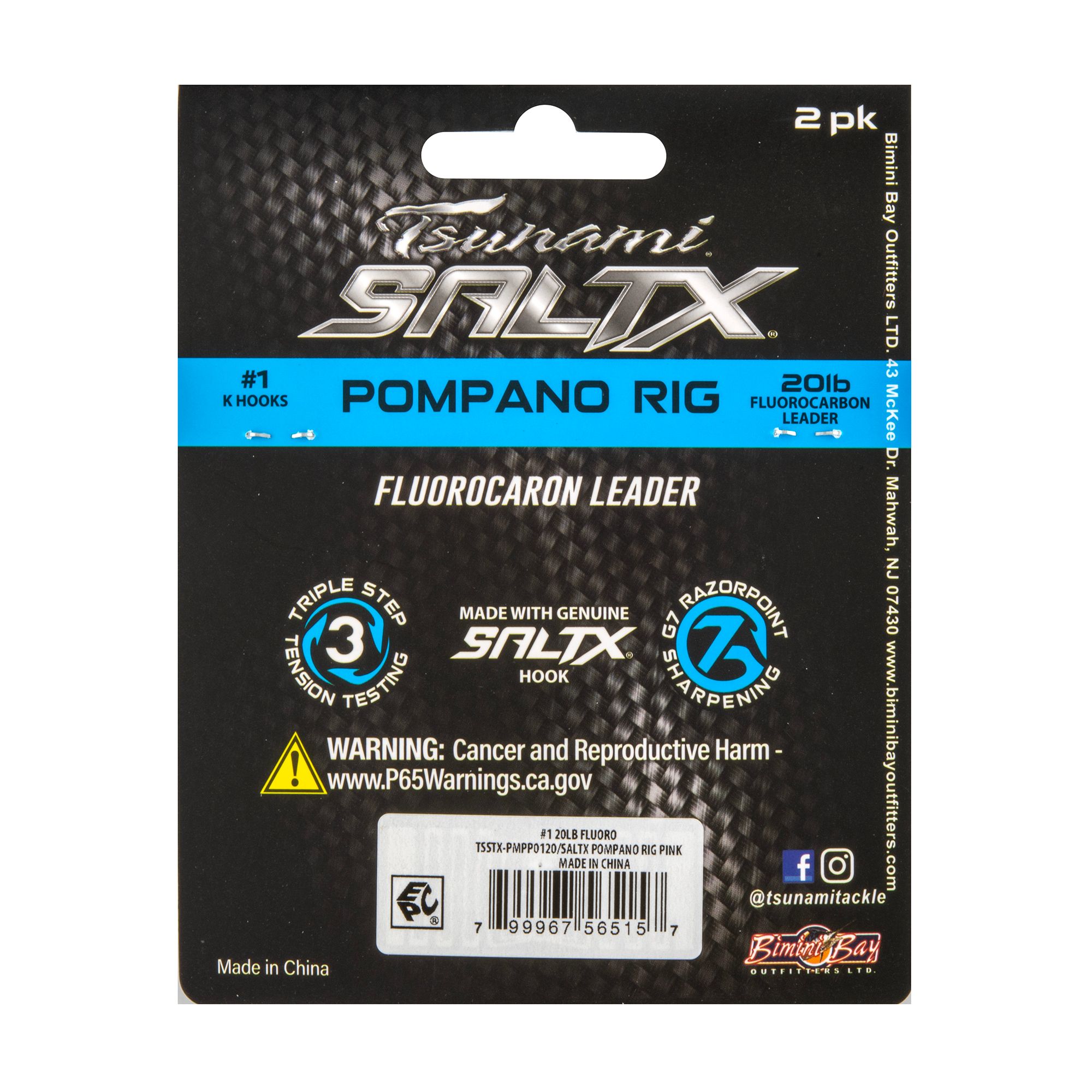 Tsunami SaltX Pompano Rig 2-Pack product image