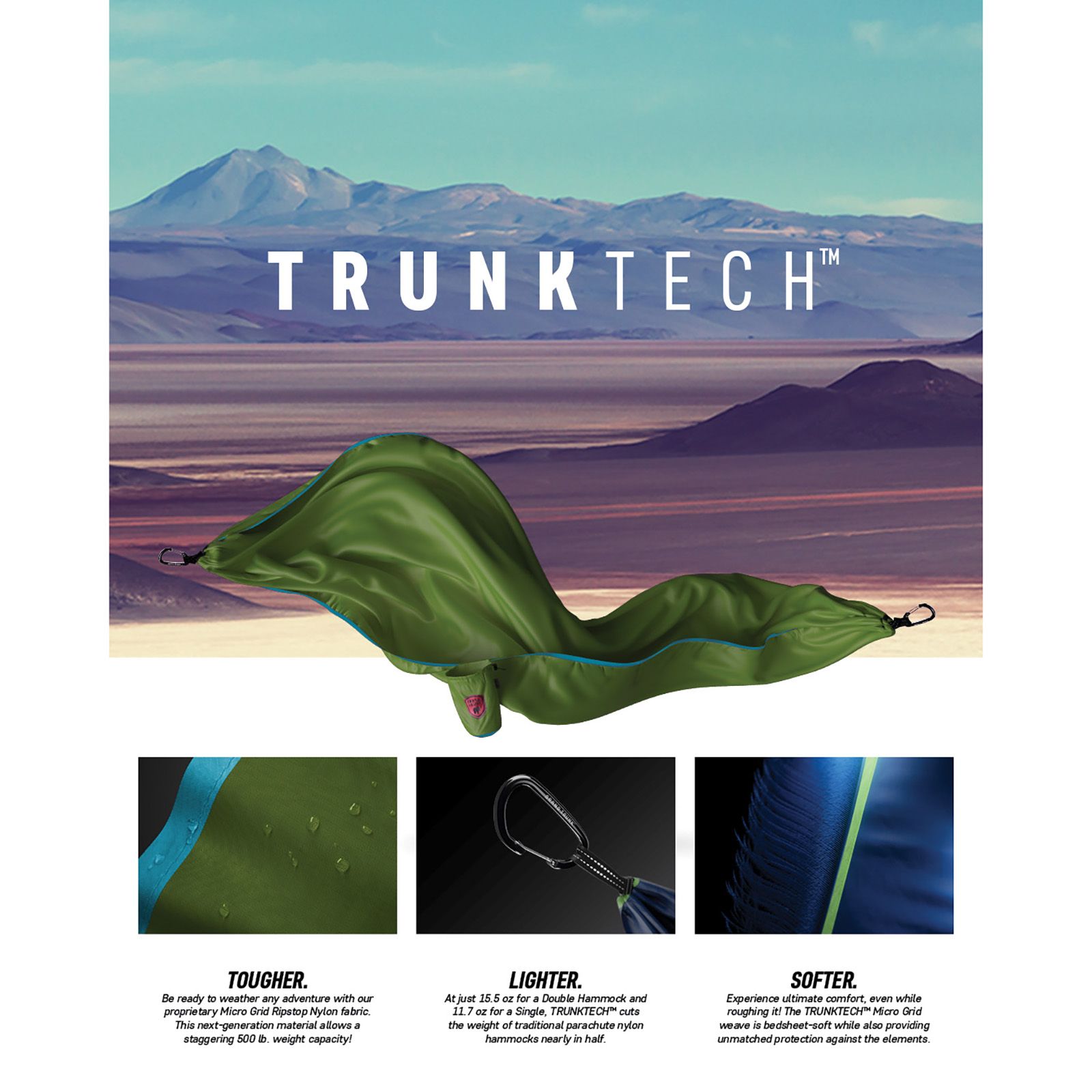 Grand Trunk TrunkTech Double Hammock product image