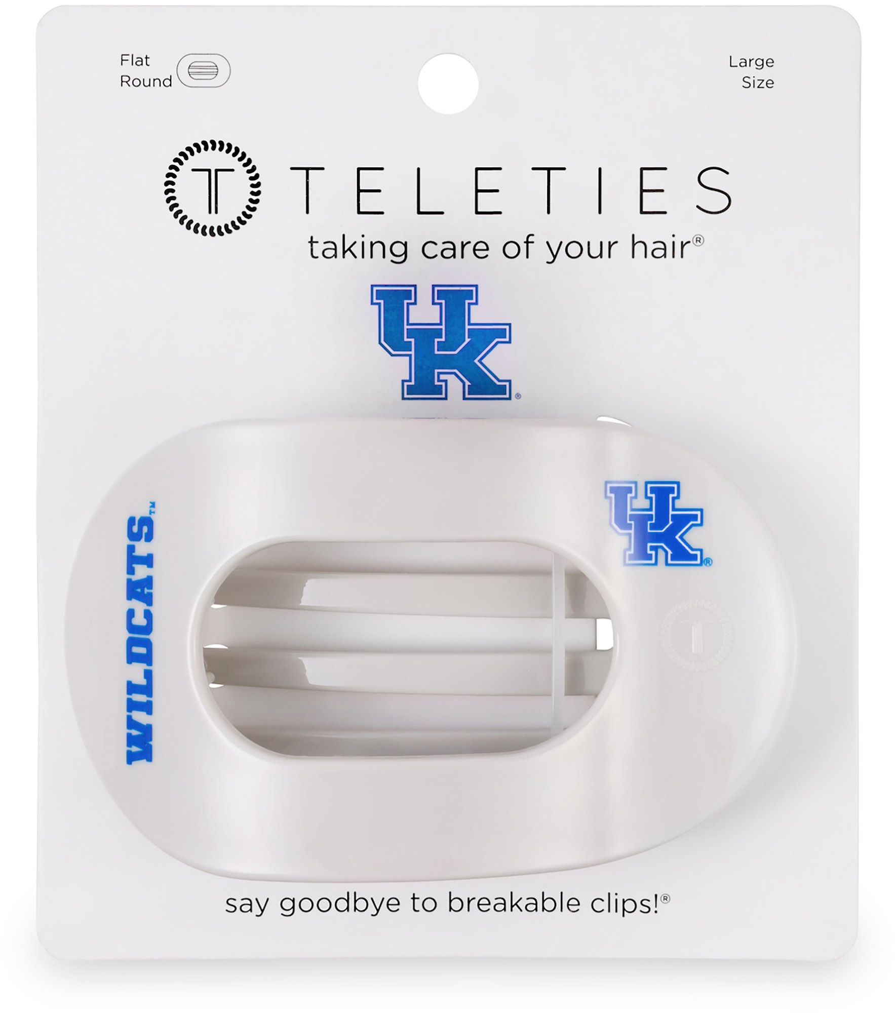 Teleties Women's Kentucky Wildcats Gray Large Flat Clip product image