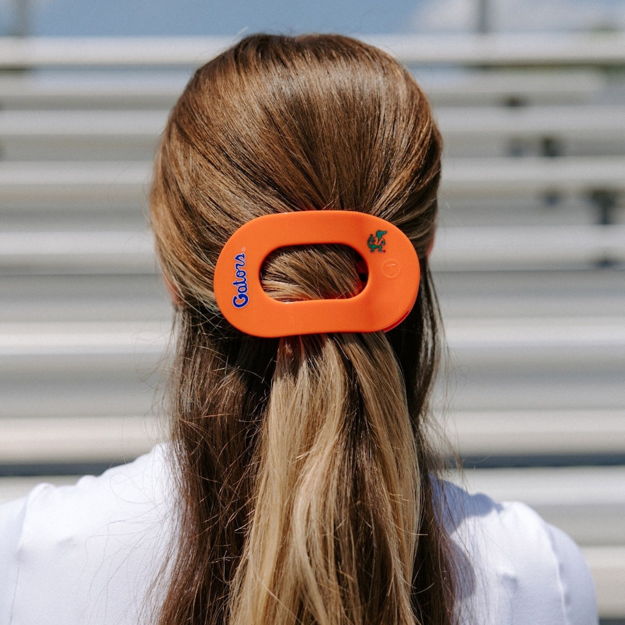 Teleties Women's Florida Gators Orange Large Flat Clip product image
