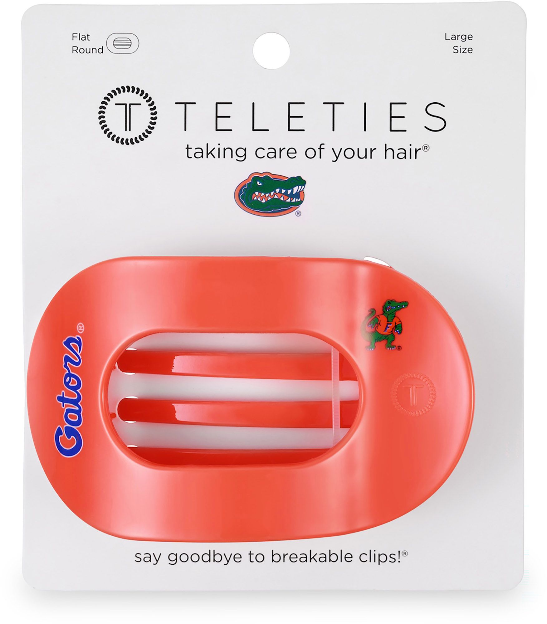 Teleties Women's Florida Gators Orange Large Flat Clip product image