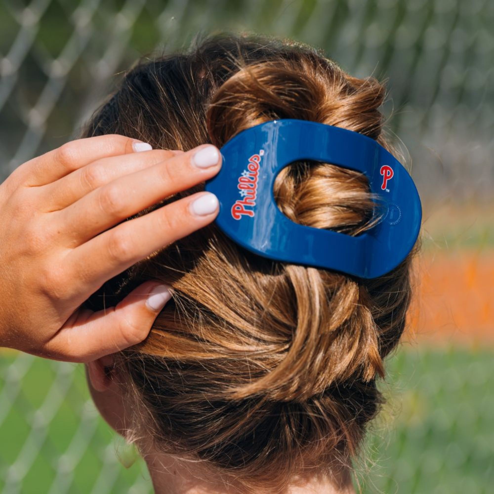 Teleties Philadelphia Phillies Large Flat Hair Clip product image