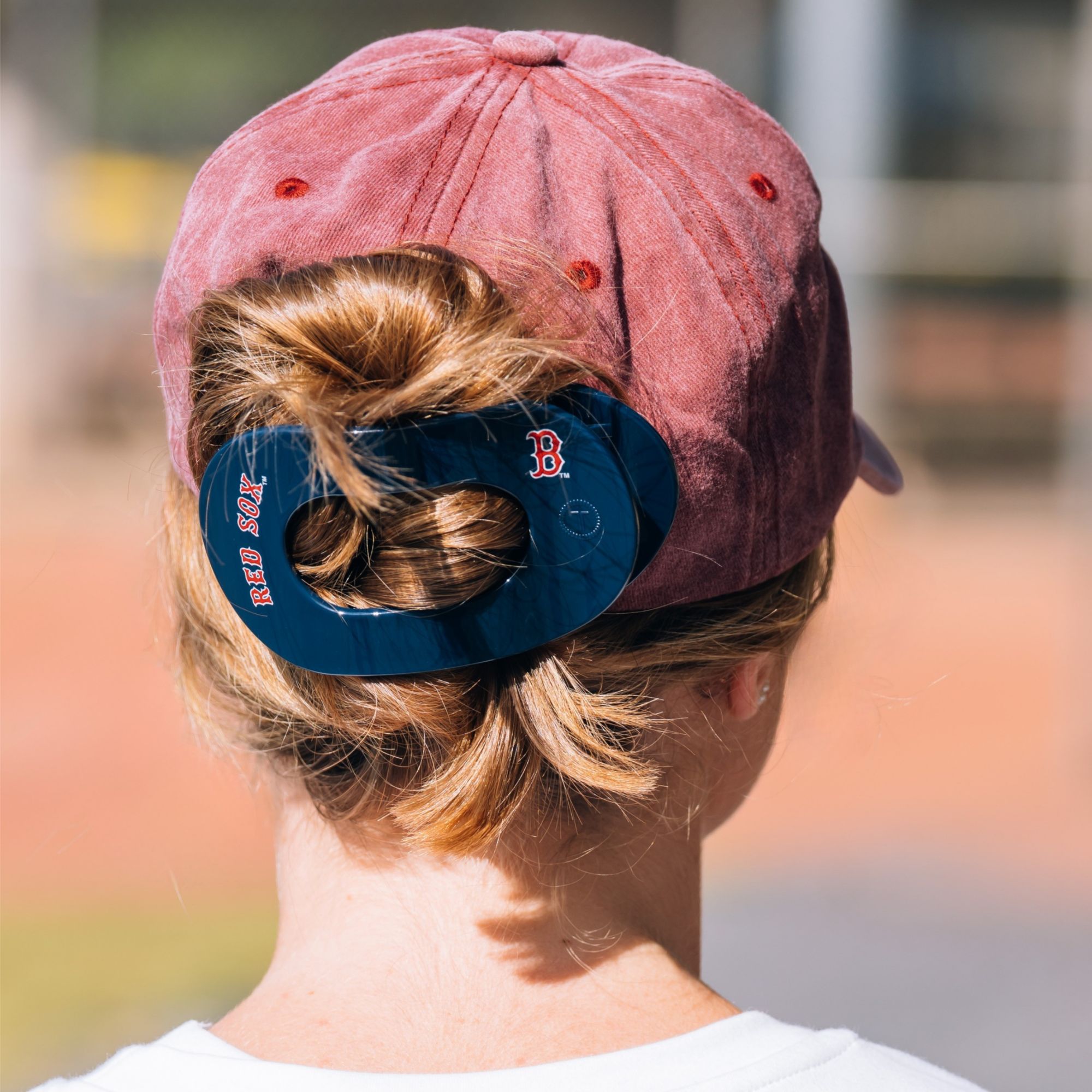 Teleties Boston Red Sox Large Flat Hair Clip product image