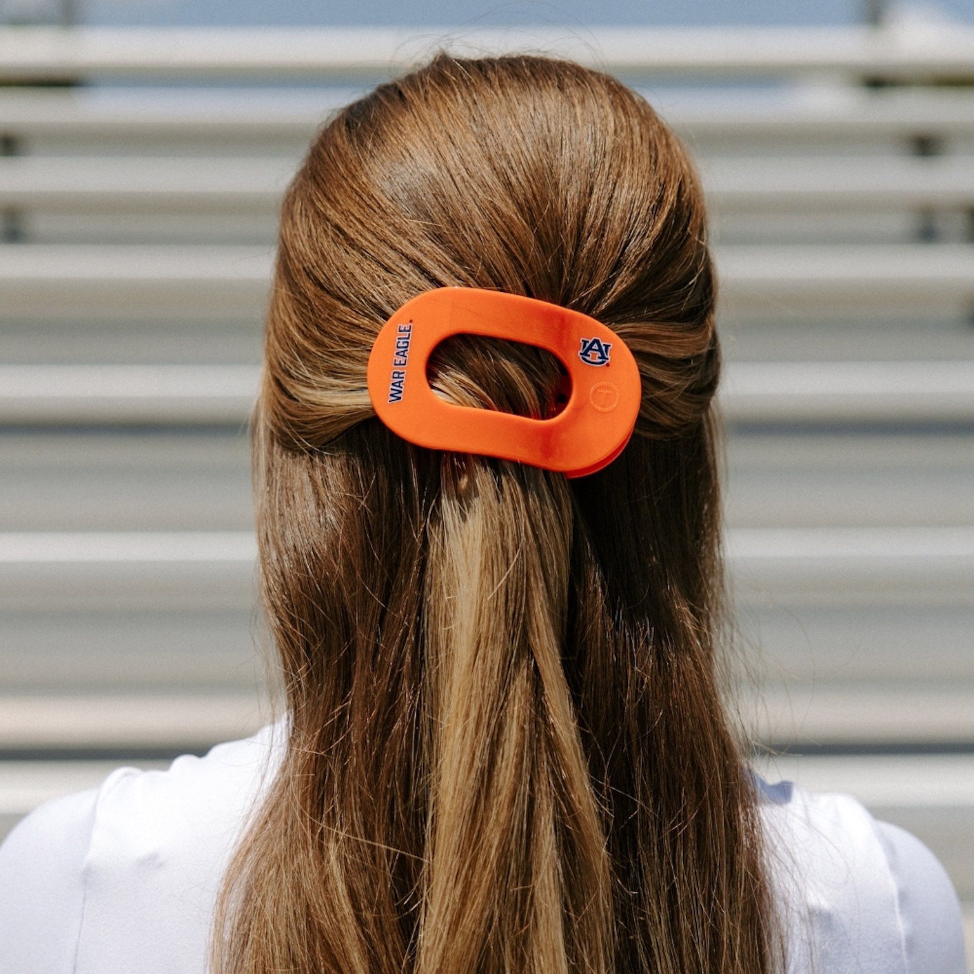 Teleties Women's Auburn Tigers Orange Medium Flat Clip product image