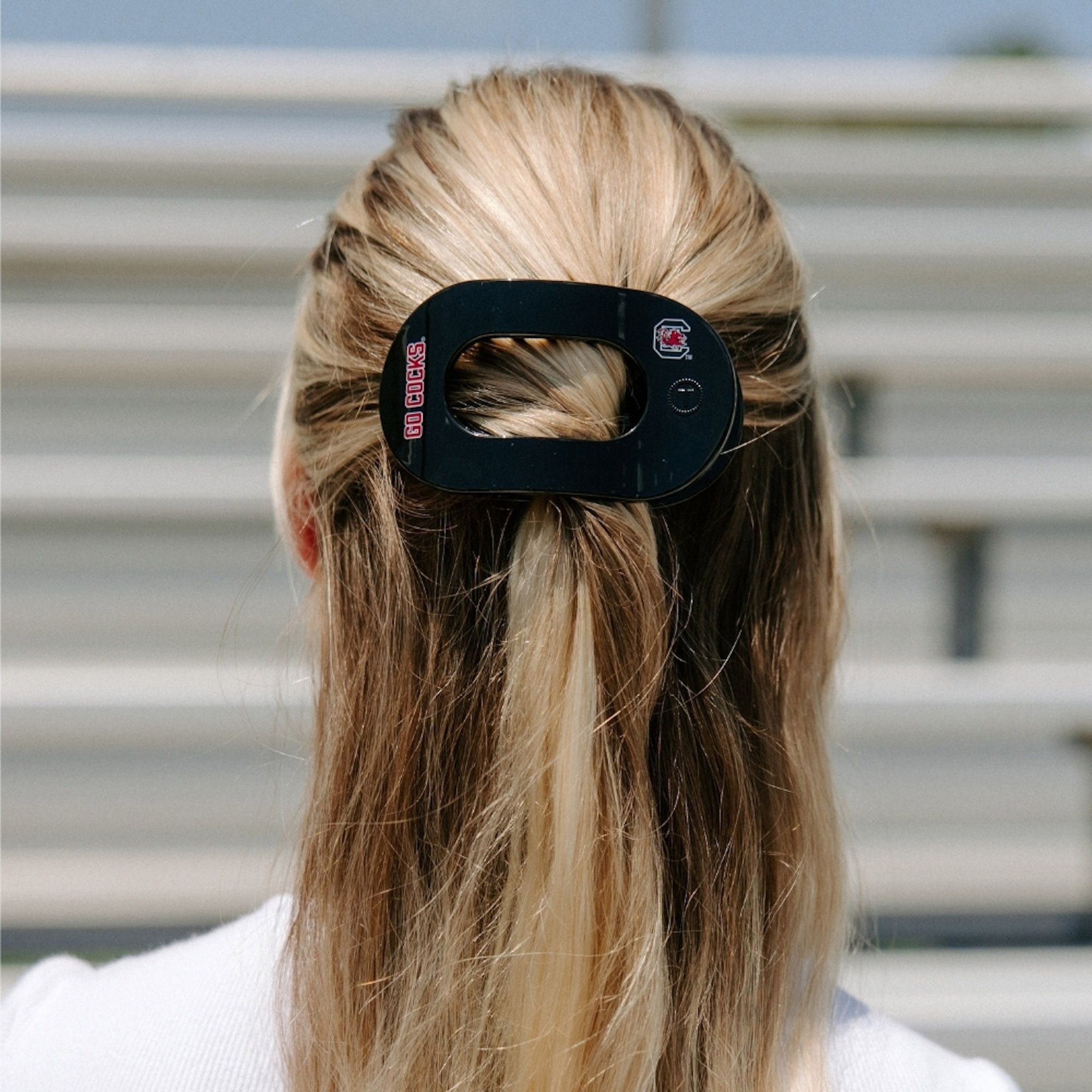 Teleties Women's South Carolina Gamecocks Black Medium Flat Clip product image