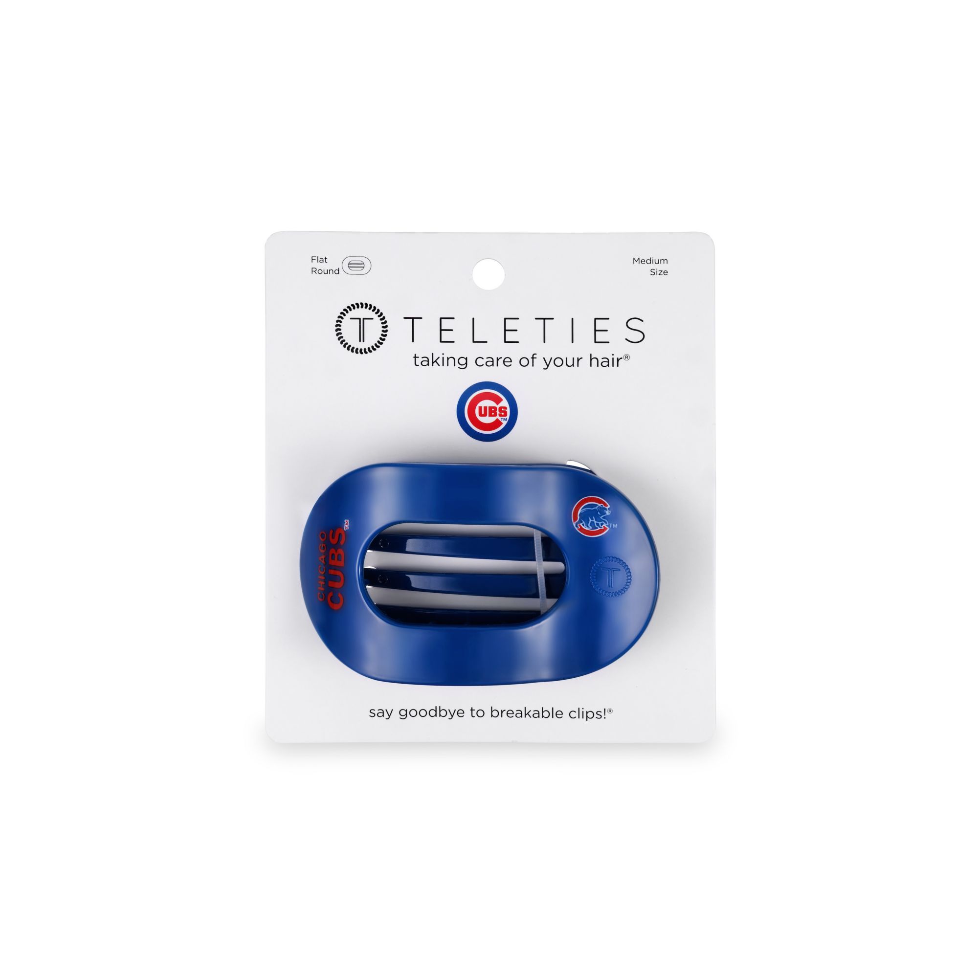 Teleties Chicago Cubs Medium Flat Hair Clip product image