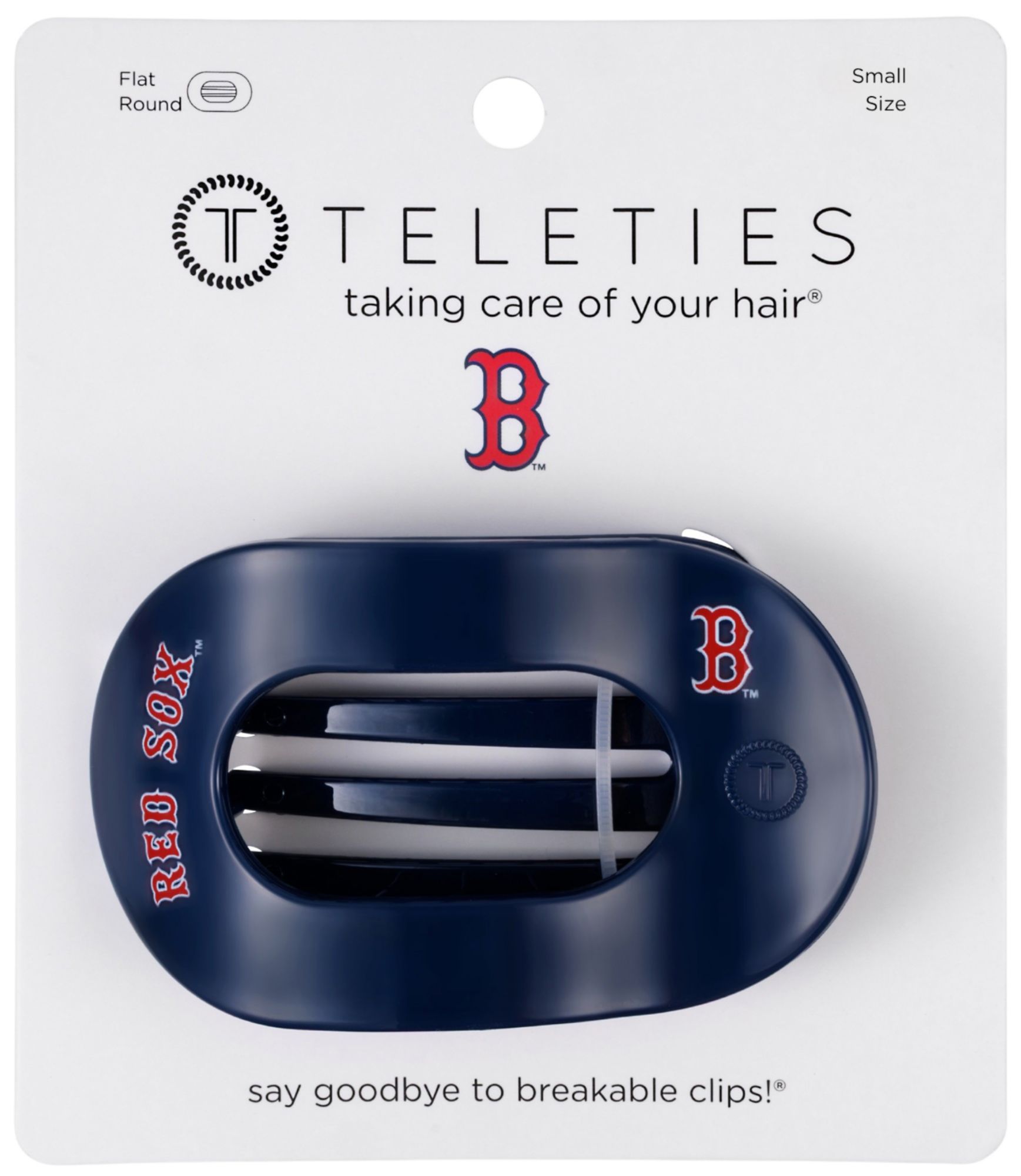 Teleties Boston Red Sox Small Flat Hair Clip product image