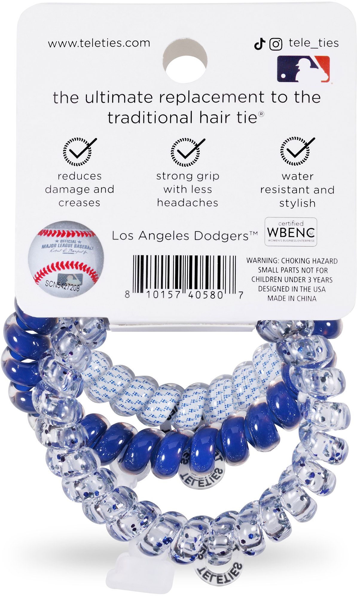 Teleties Los Angeles Dodgers Large Hair Ties product image