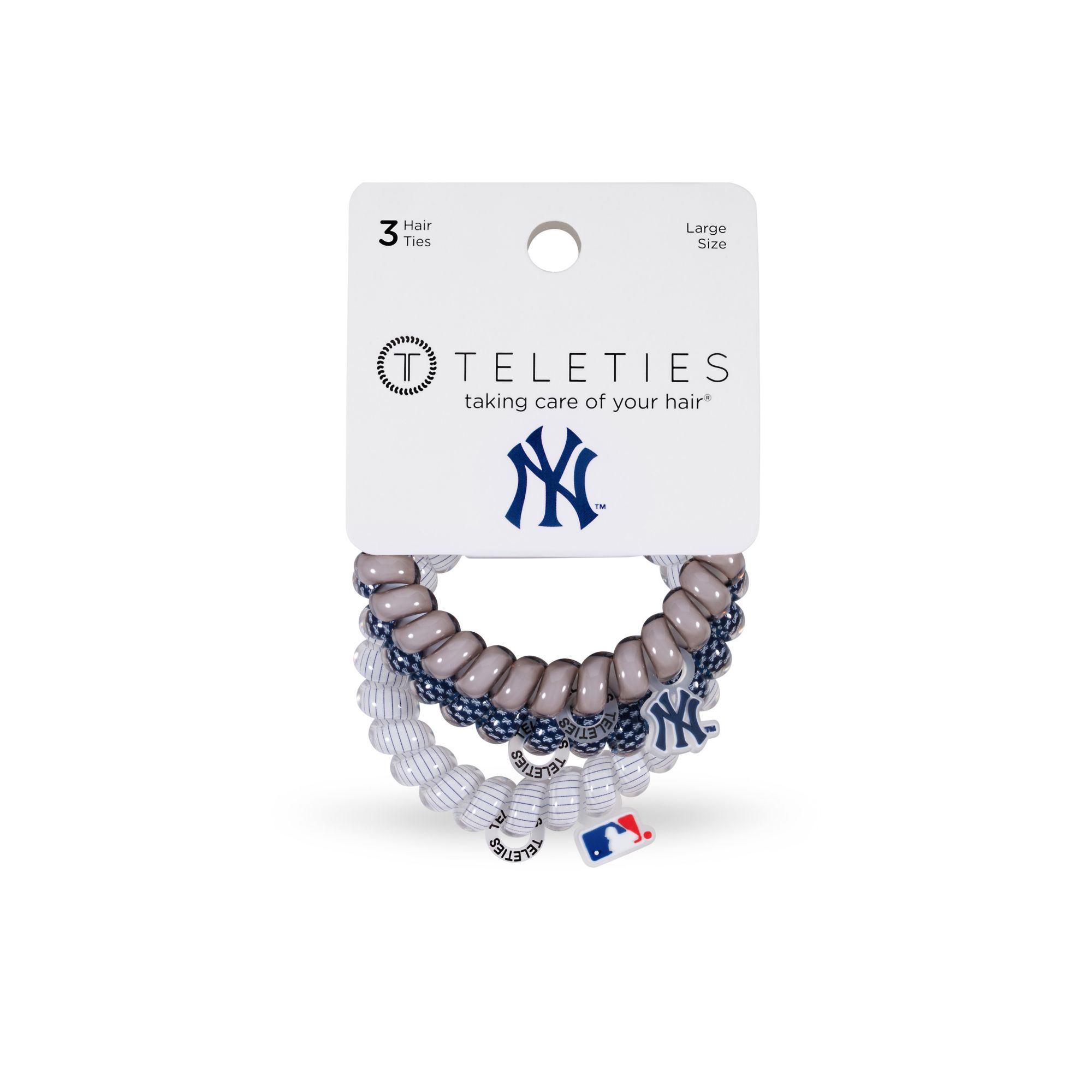 Teleties New York Yankees Large Hair Ties product image
