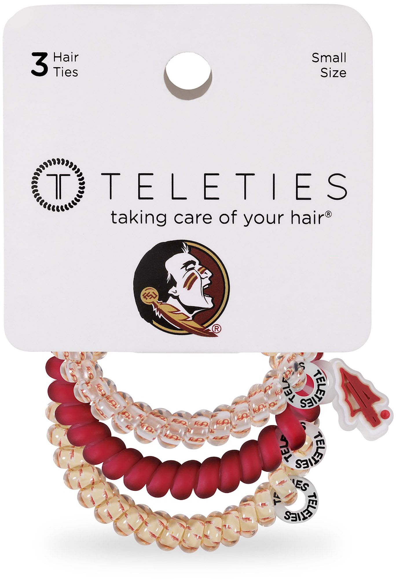 Teleties Women's Florida State Seminoles Red Small Hair Ties product image
