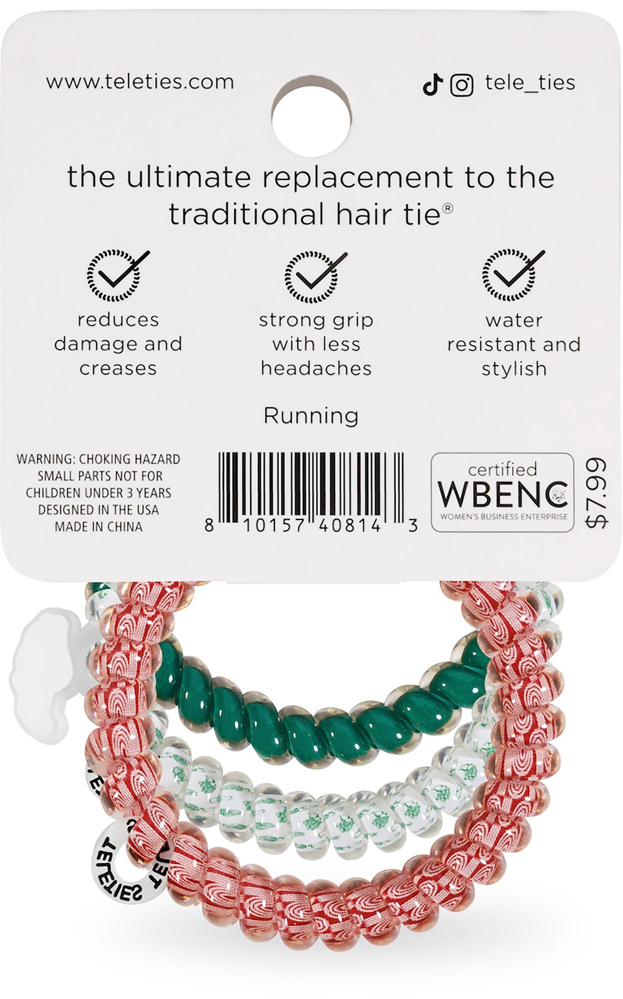 Teleties Track and Field Small Hair Ties- 3 Pack product image