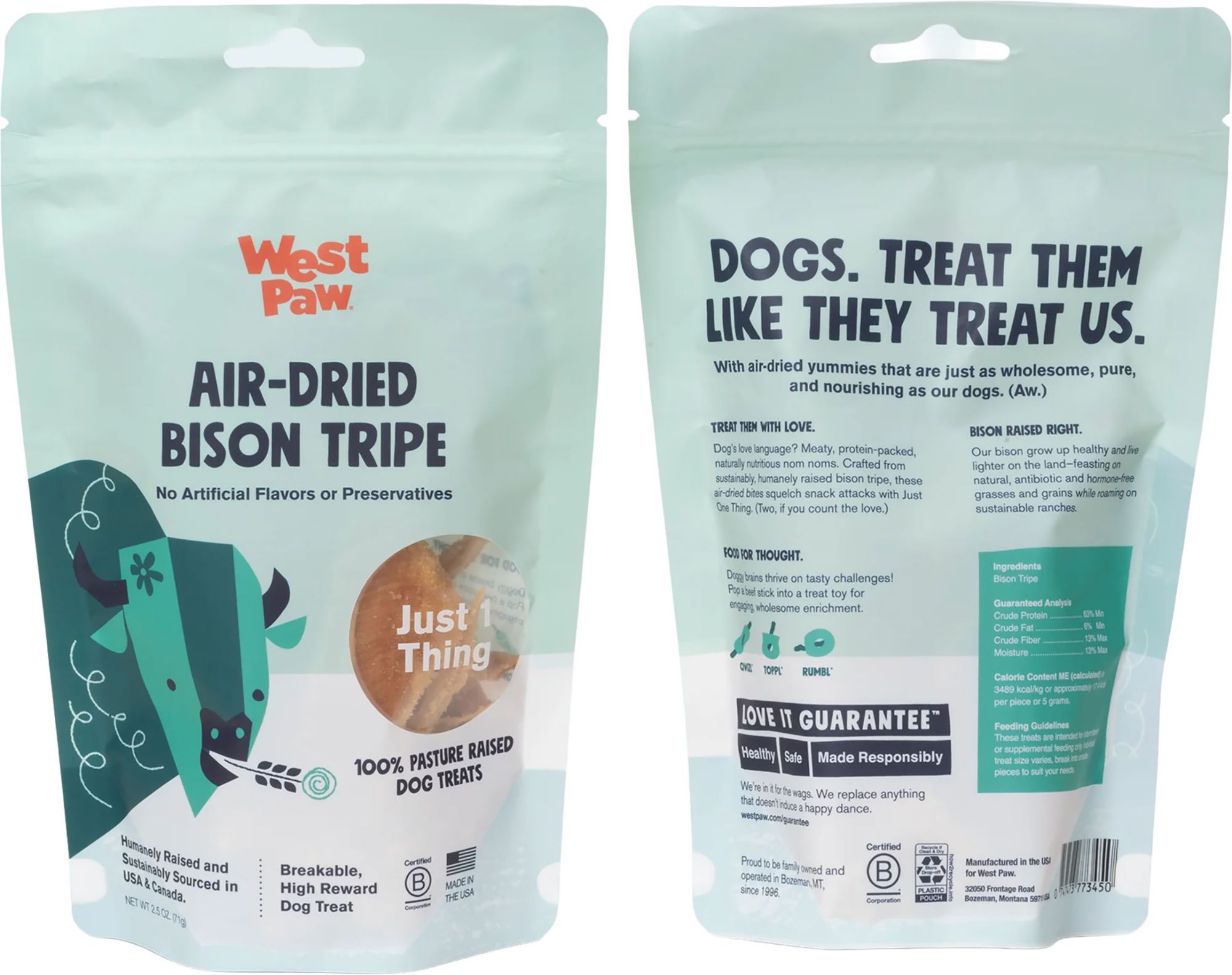 West Paw Bison Tripe Dog Treats product image