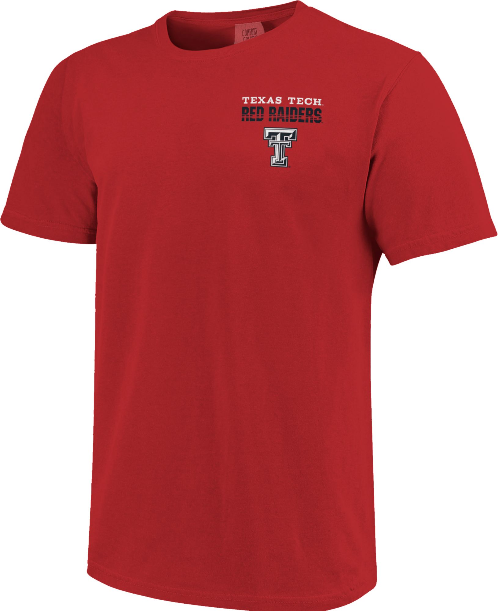Image One Men's Texas Tech Red Raiders Red Retro Poster T-Shirt product image