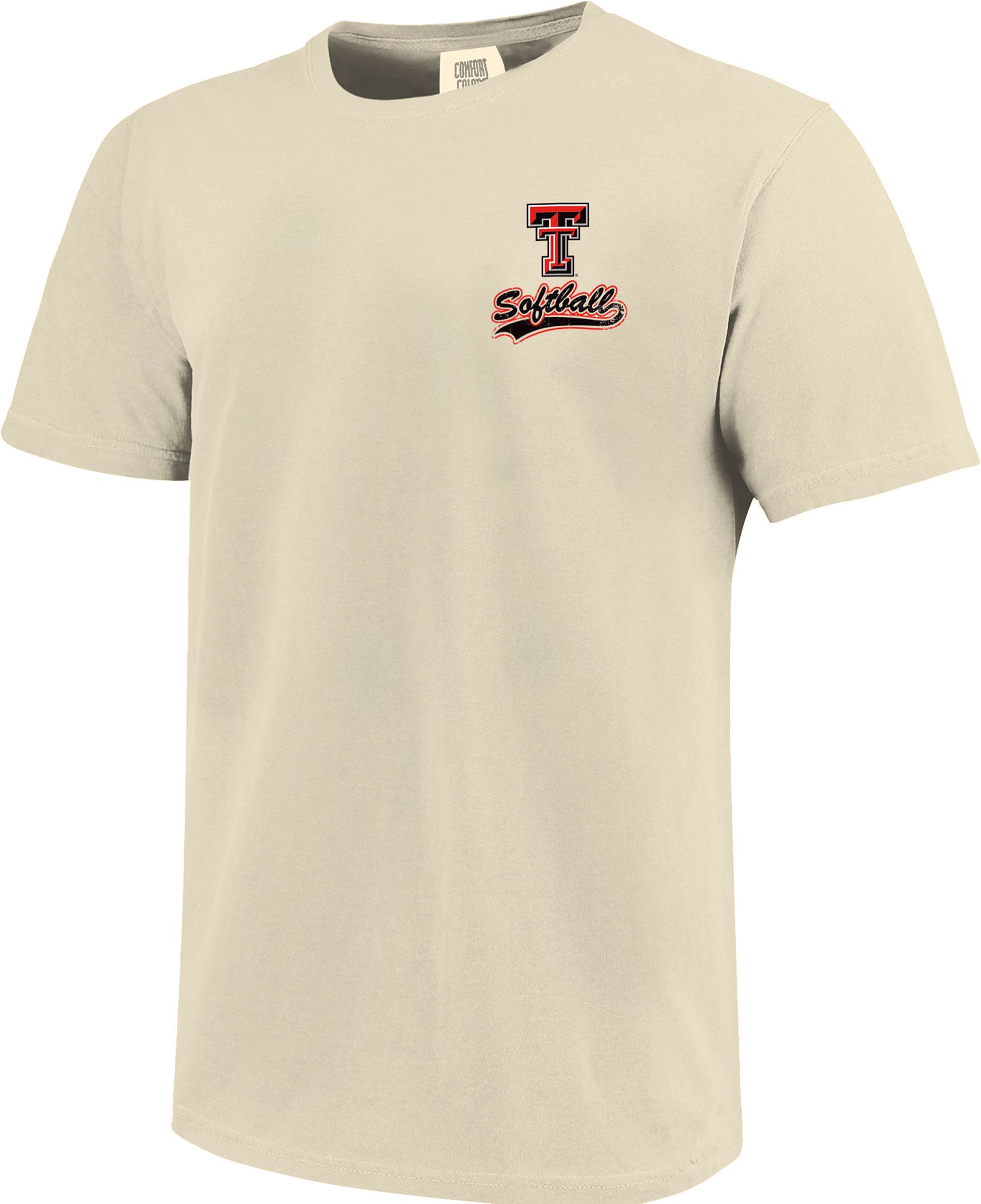 Image One Men's Texas Tech Red Raiders Ivory Retro Vibe T-Shirt product image