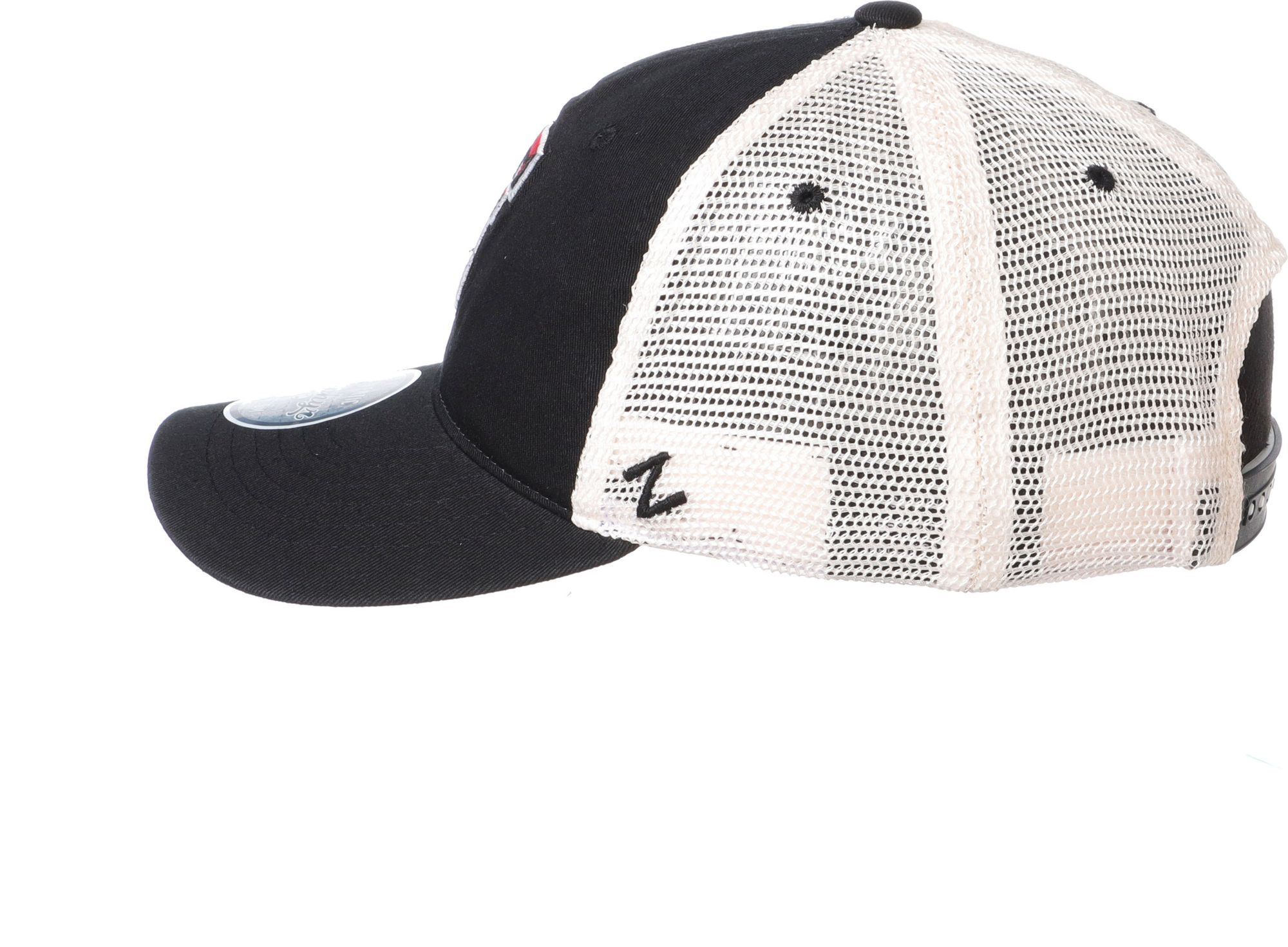 Zephyr Men's Texas Tech Red Raiders Black University Trucker Adjustable Hat product image