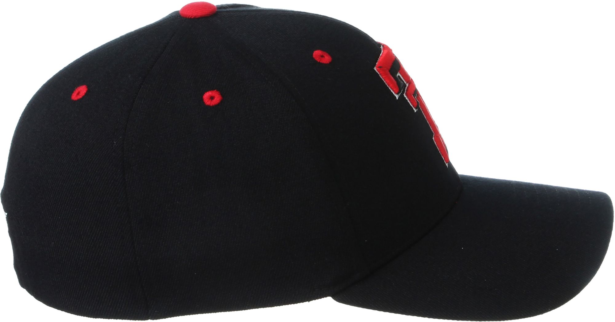 Zephyr Men's Texas Tech Red Raiders Black ZH Fitted Hat product image