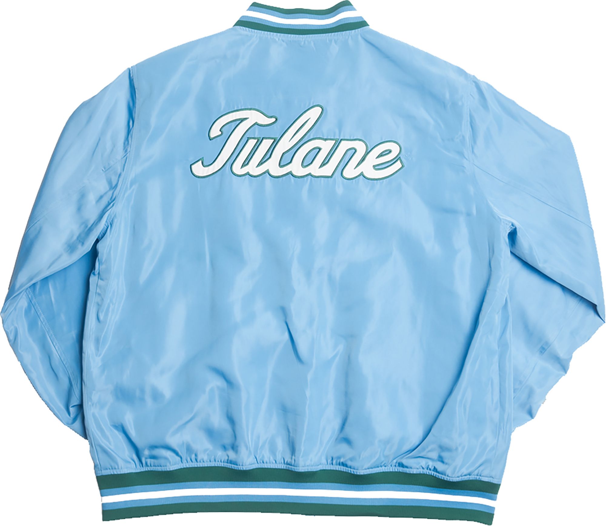 Homefield Men's Tulane Green Wave Blue Bomber Jacket product image