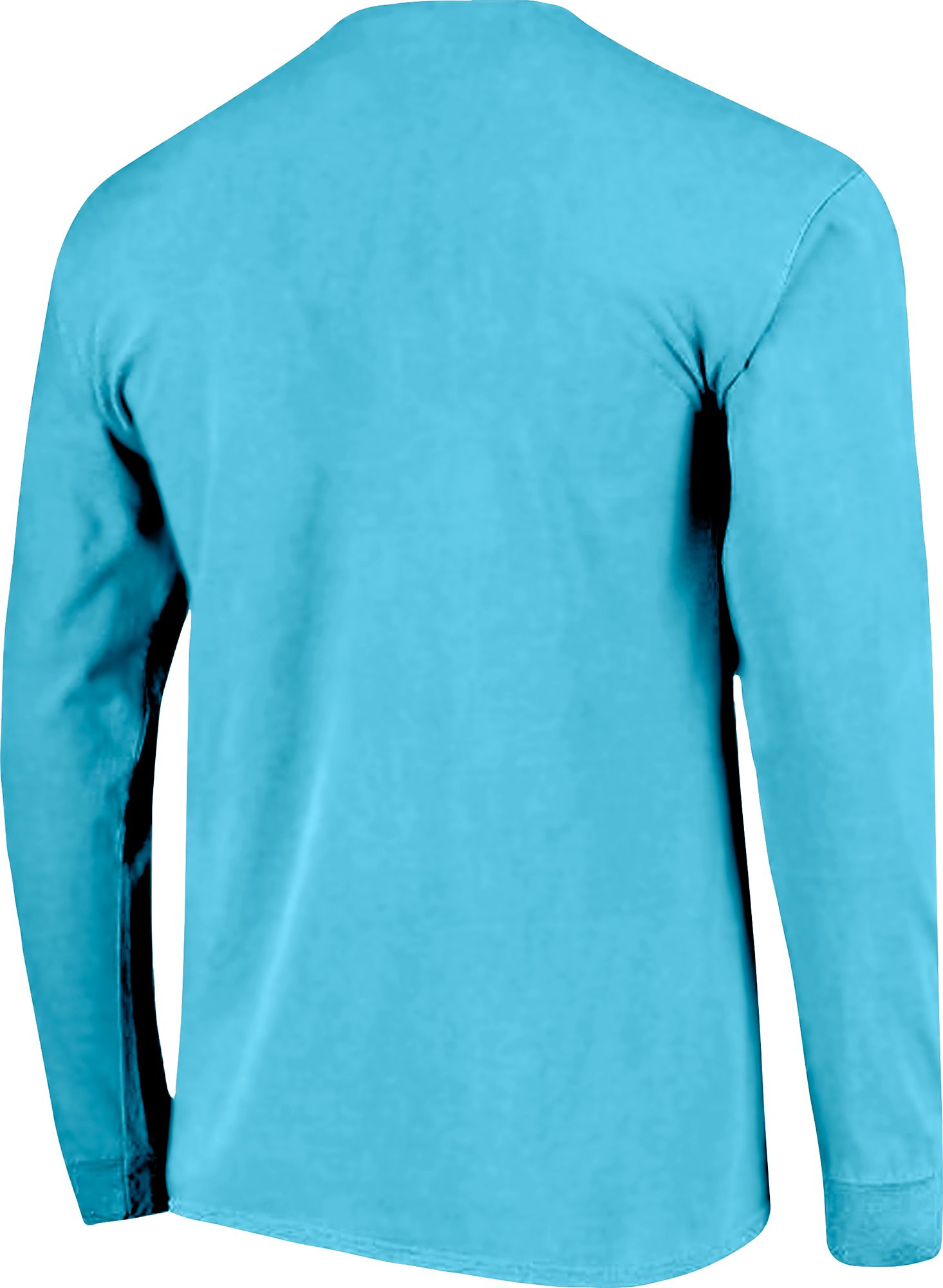 Image One Men's Tulane Green Wave Blue Distressed Long Sleeve T-Shirt