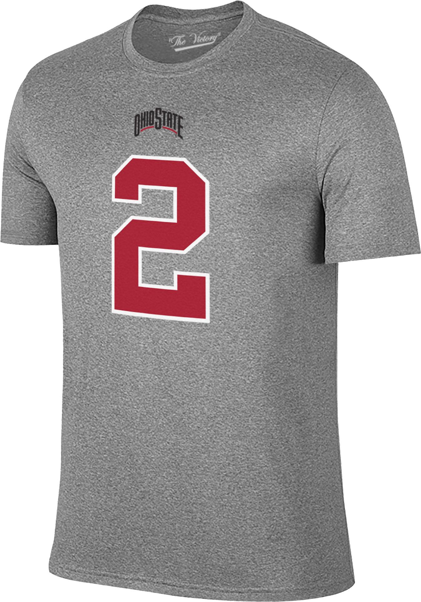 Retro Brand Men's Ohio State Buckeyes Emeka Egbuka #2 Grey T-Shirt