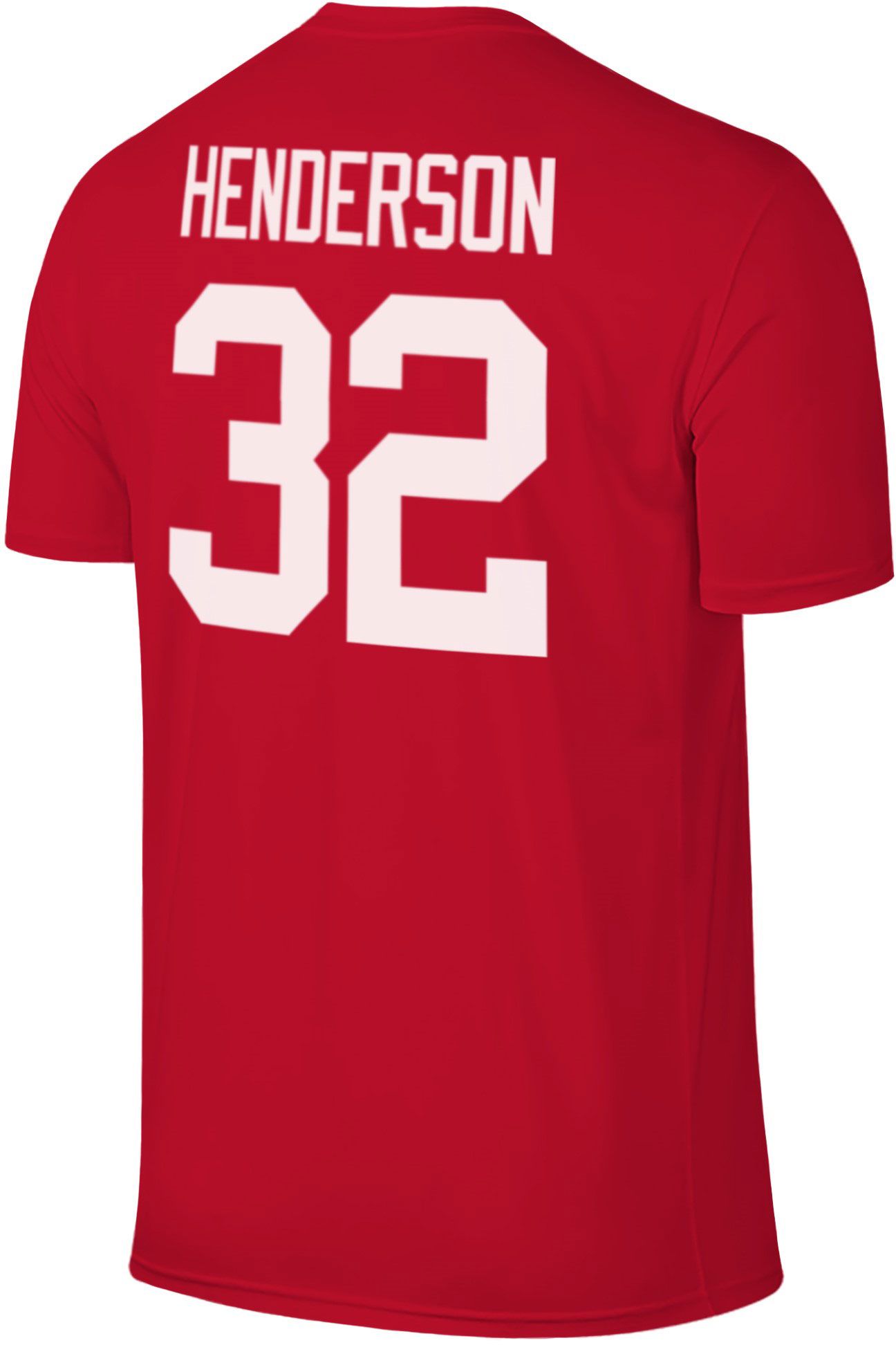 Original Retro Brand Men's Ohio State Buckeyes Scarlet TreVeyon Henderson #32 T-Shirt