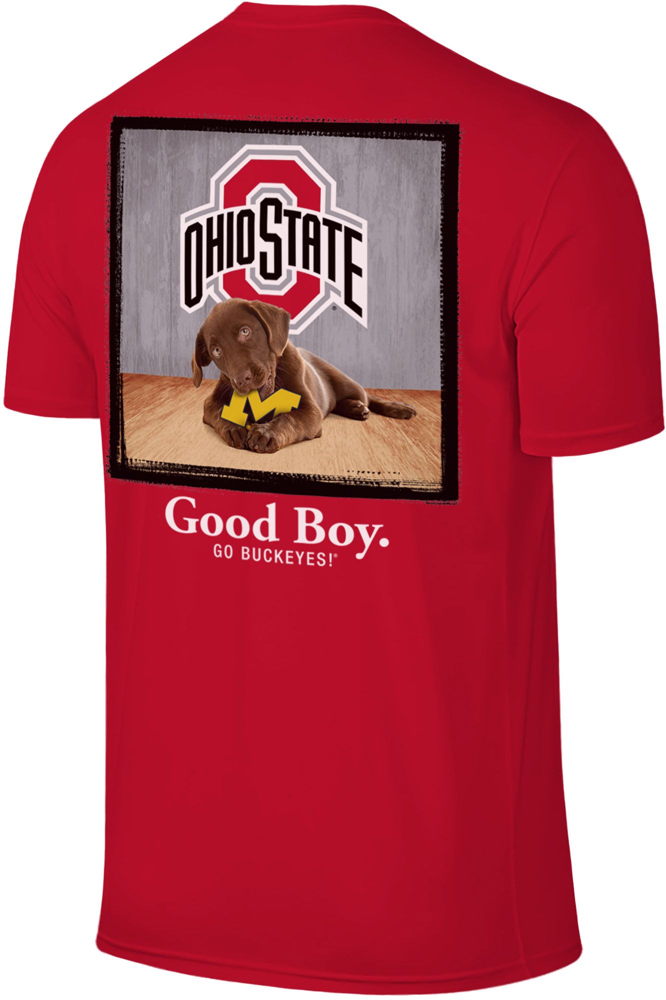 Retro Brand Men's Ohio State Buckeyes Red Good Boy T-Shirt product image