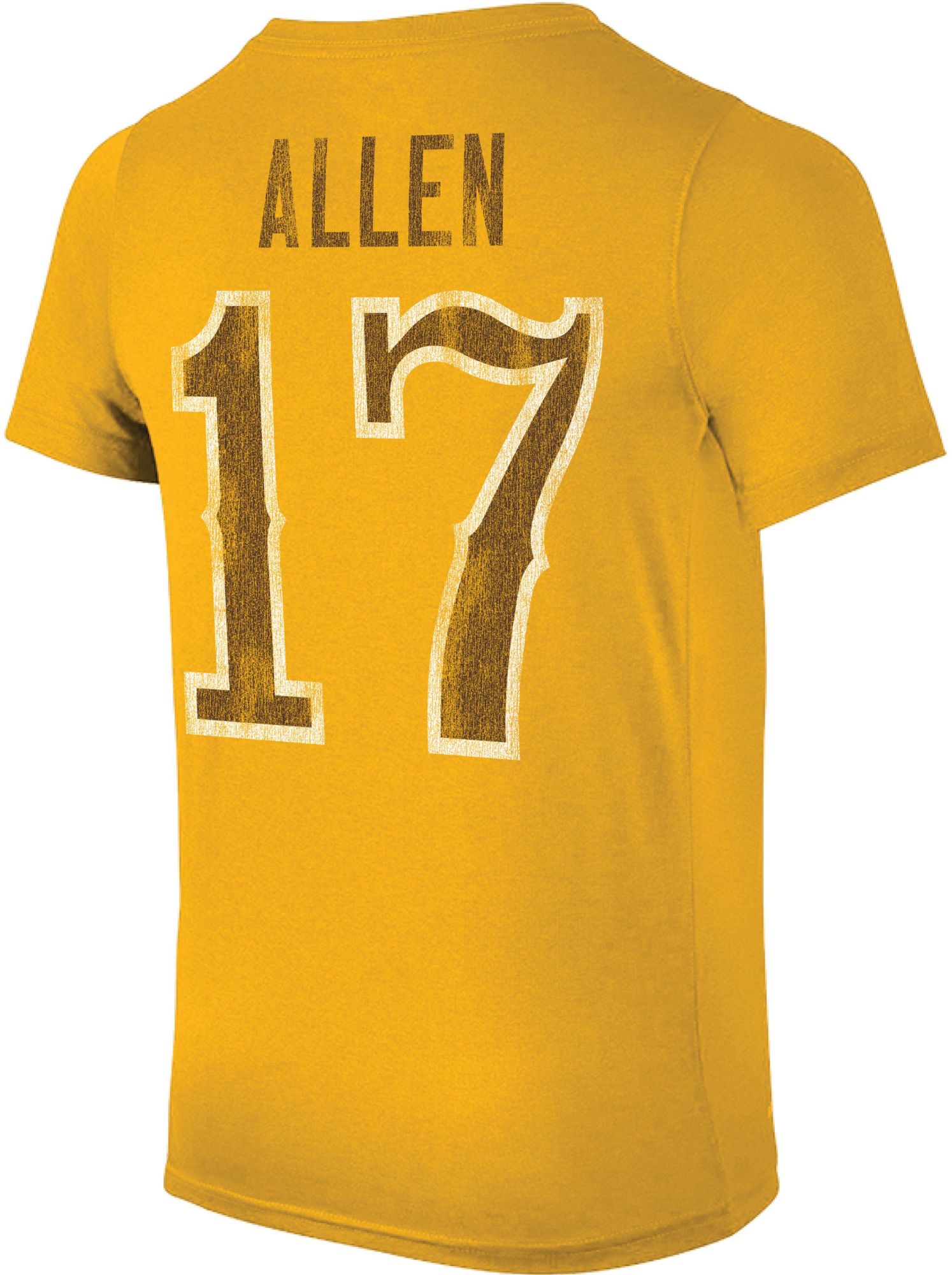 Retro Brand Wyoming Cowboys Gold Josh Allen T-Shirt product image