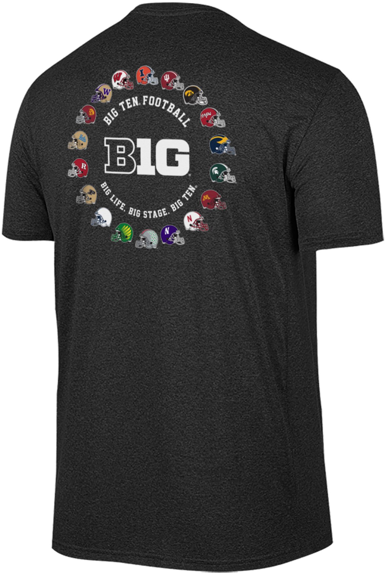 Retro Brand Men's NCAA Big 10 Black T-Shirt product image