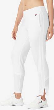 NWT Fila Gia Track Wind Pants White Blue Women's Small Brand New With Tags