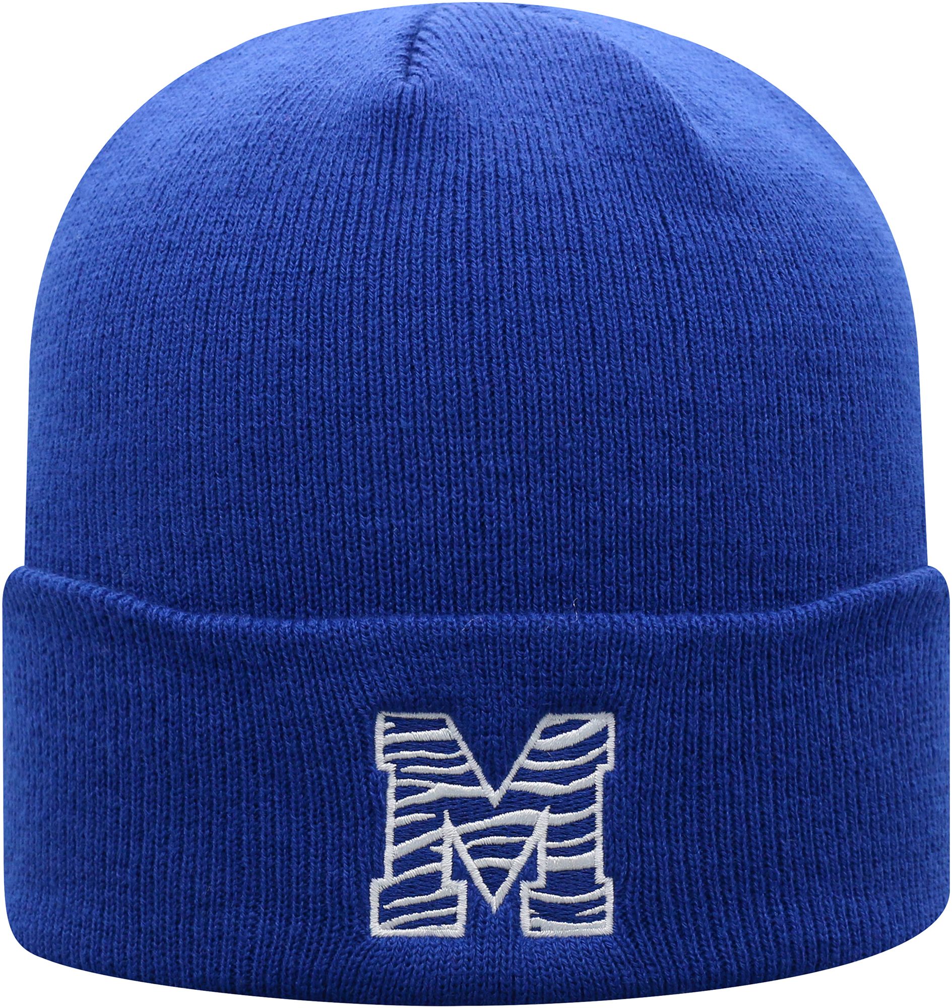 Top of the World Men's Memphis Tigers Blue Cuff Knit Beanie product image