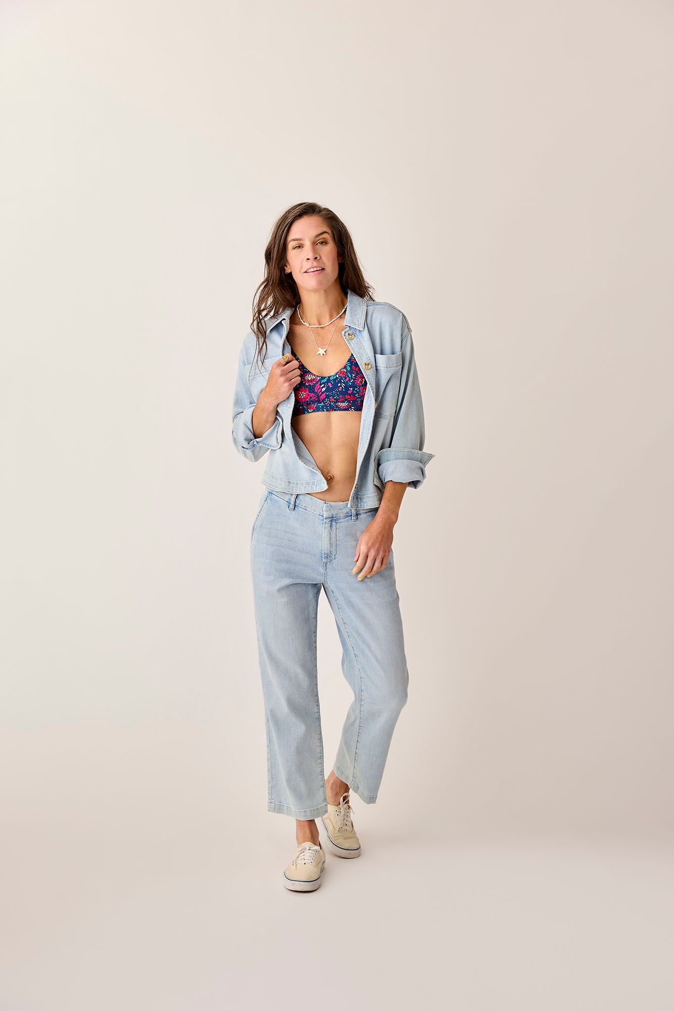 Carve Designs Women's Flora Denim Shacket product image