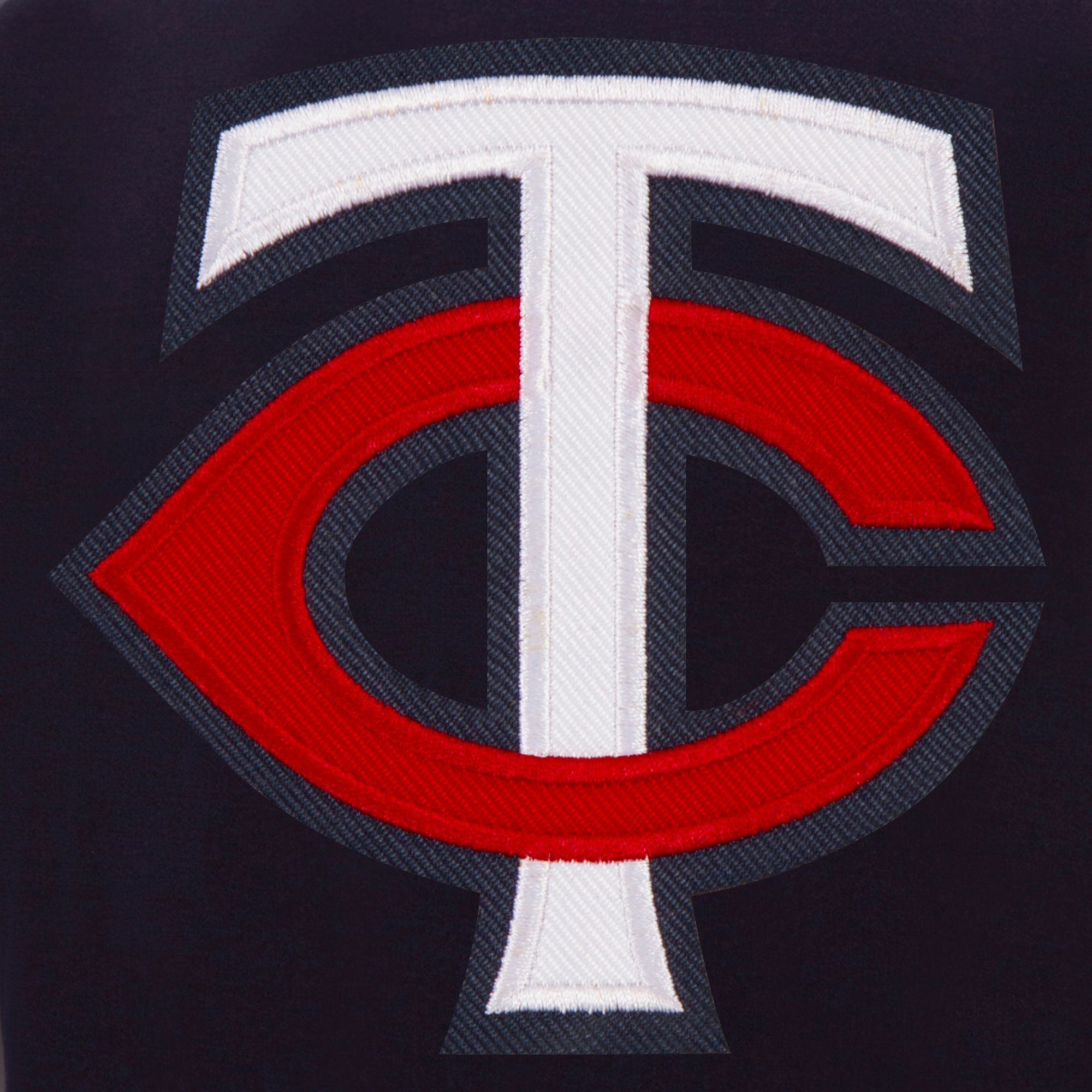 JH Design Men's Minnesota Twins Navy Reversible  Varsity Jacket product image