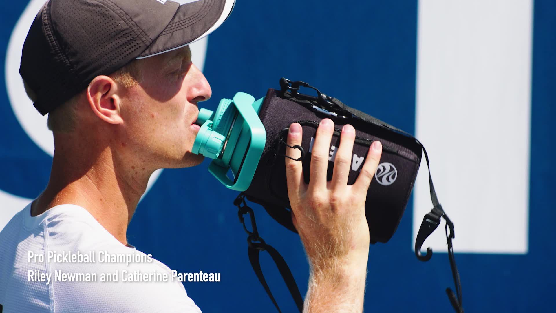 Takeya CP Signature Pickleball Insulated 40 Oz. Water Bottle with Straw Lid product