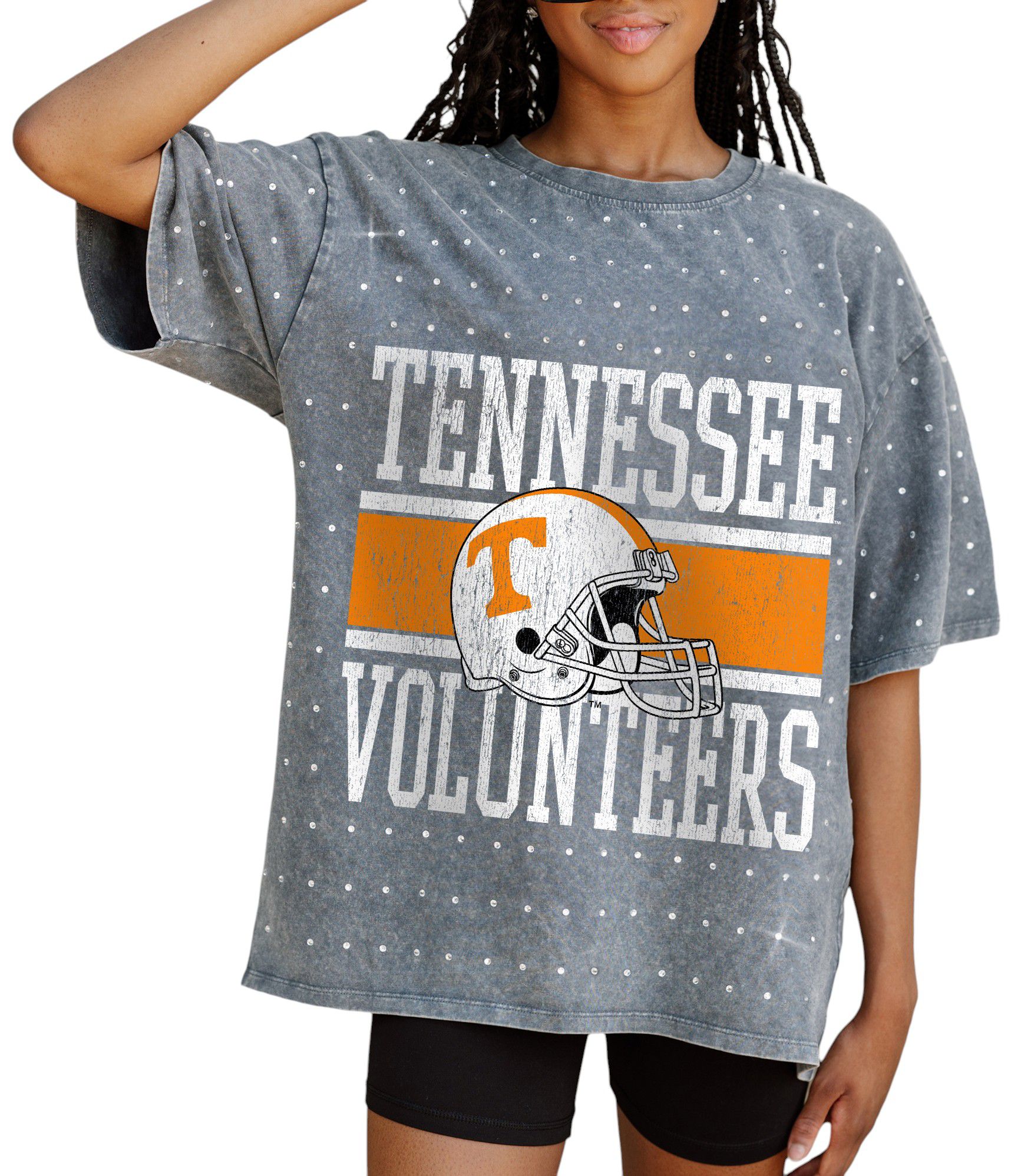 Gameday Couture Women's Tennessee Volunteers Grey Rhinestone T-Shirt product image