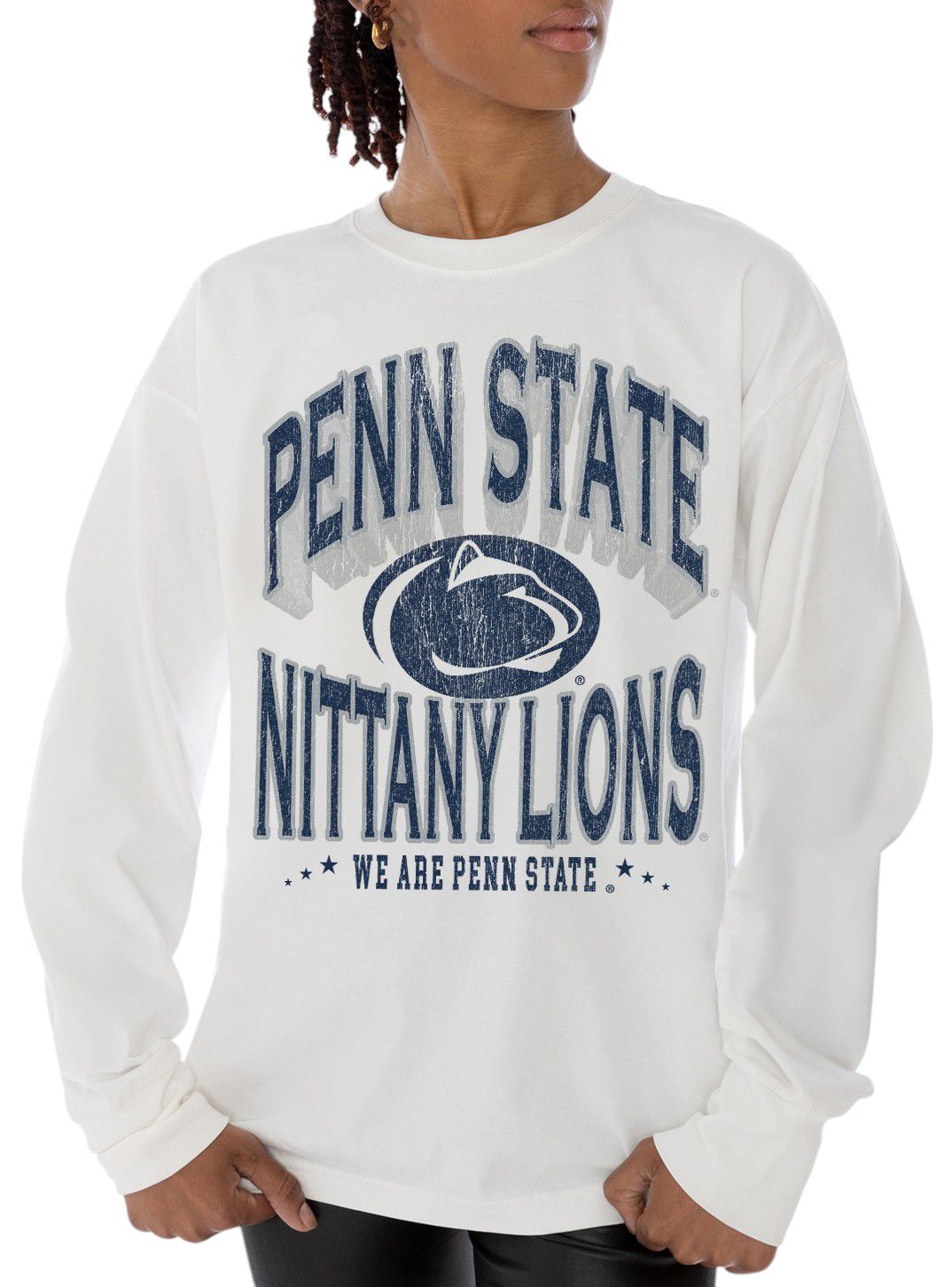 Gameday Couture Women's Penn State Nittany Lions White Oversized Long Sleeve T-Shirt product image
