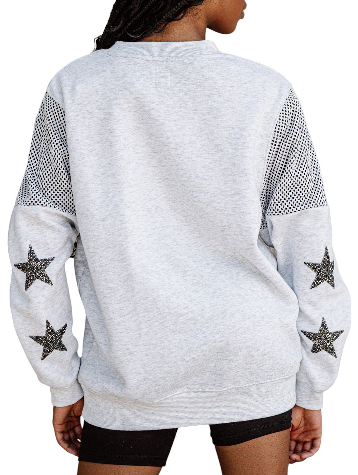 Gameday Couture Women's Southern University Jaguars Ash Jersey Fleece Crewneck Sweatshirt product image