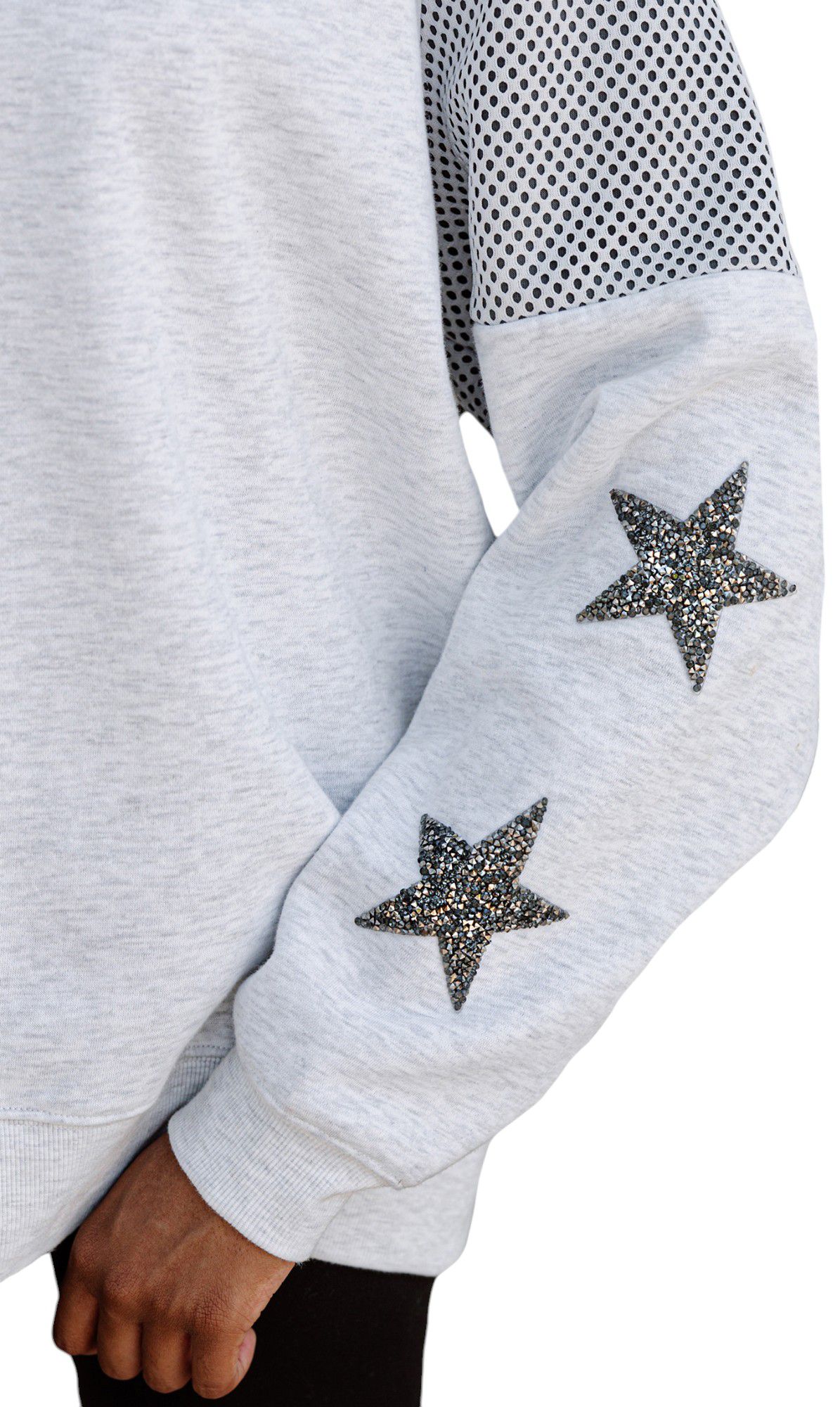 Gameday Couture Women's Southern University Jaguars Ash Jersey Fleece Crewneck Sweatshirt product image