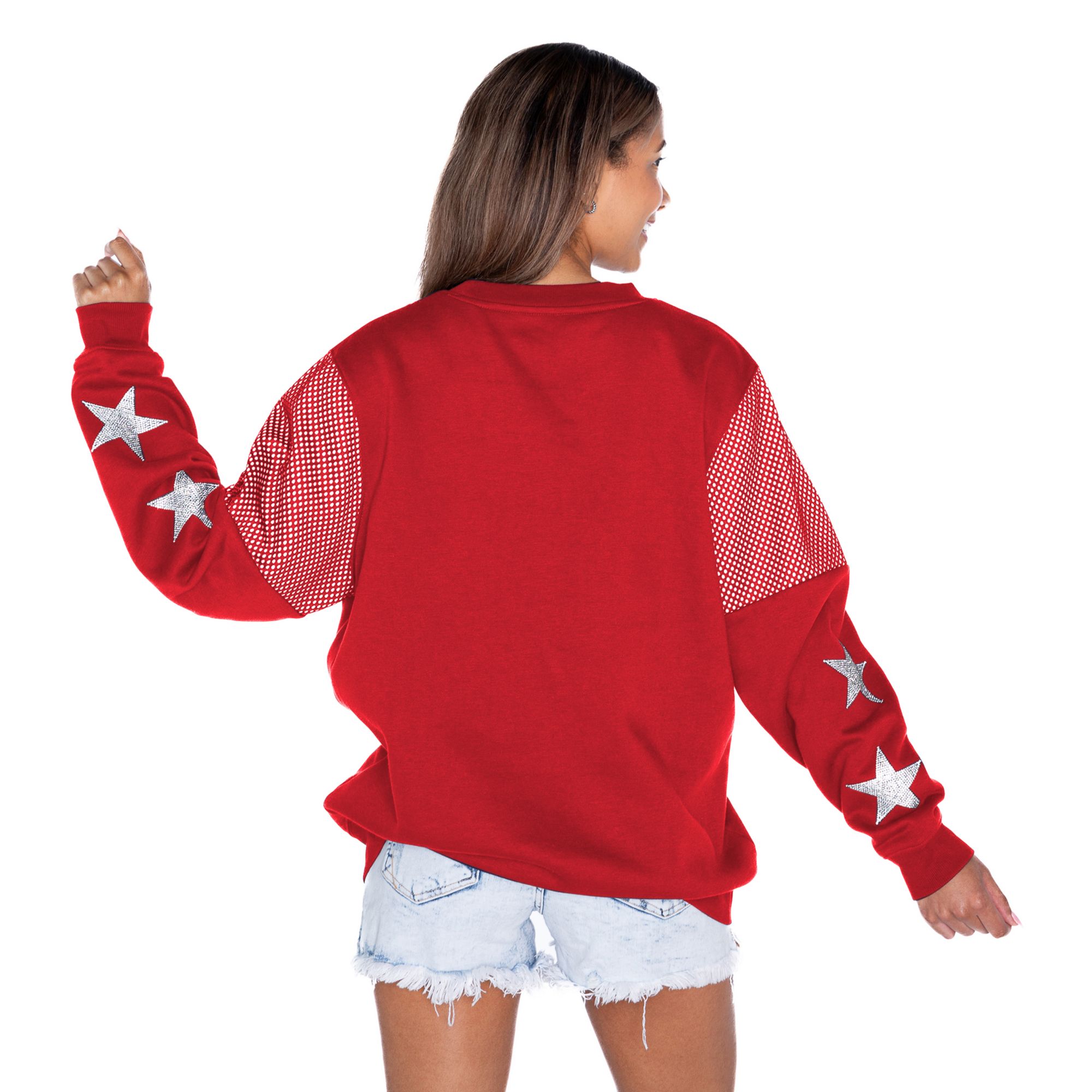 Gameday Couture Women's Georgia Bulldogs Red Star Crewneck Sweatshirt product image