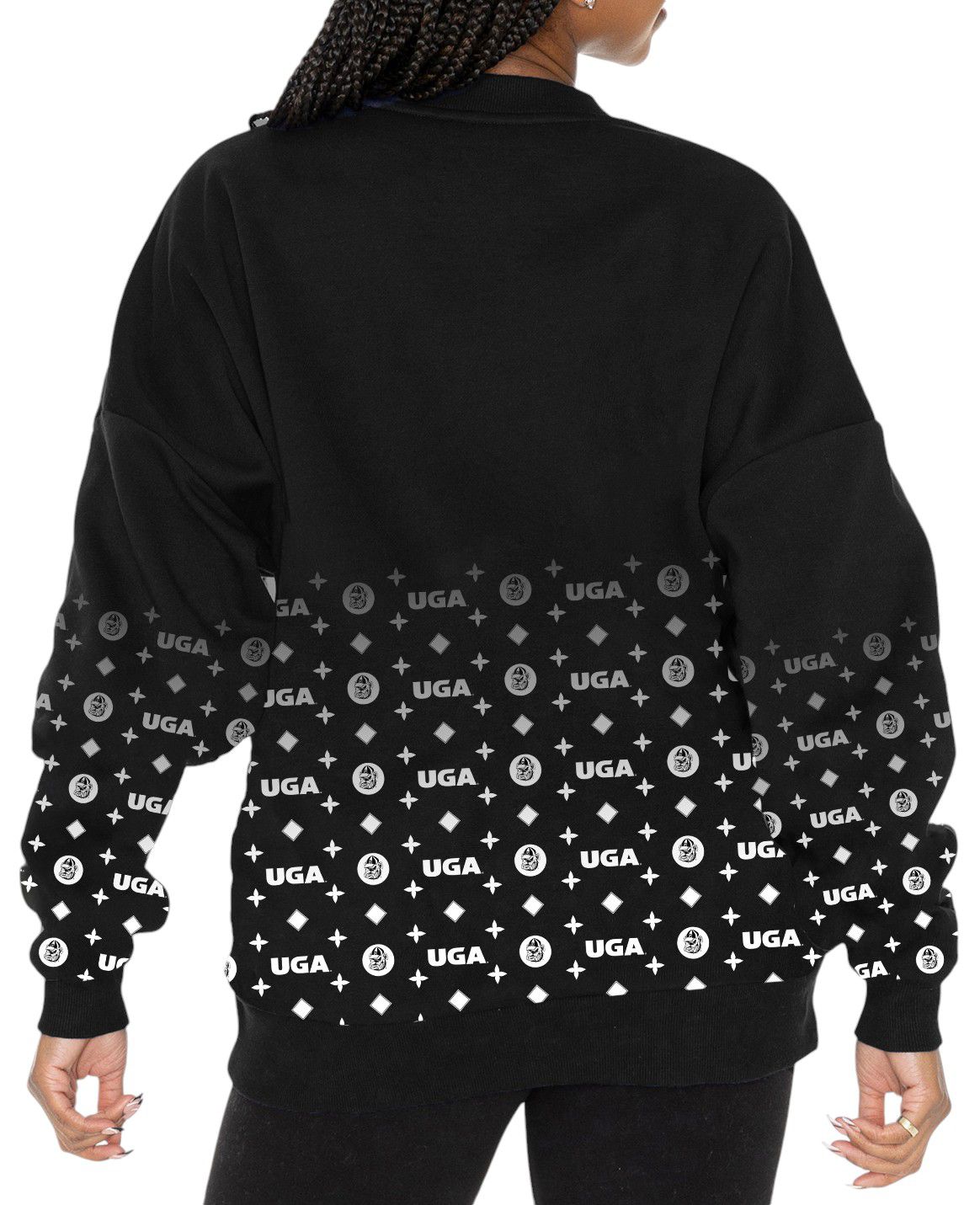 Gameday Couture Women's Georgia Bulldogs Black Instant Replay Crew Pullover Sweatshirt product image