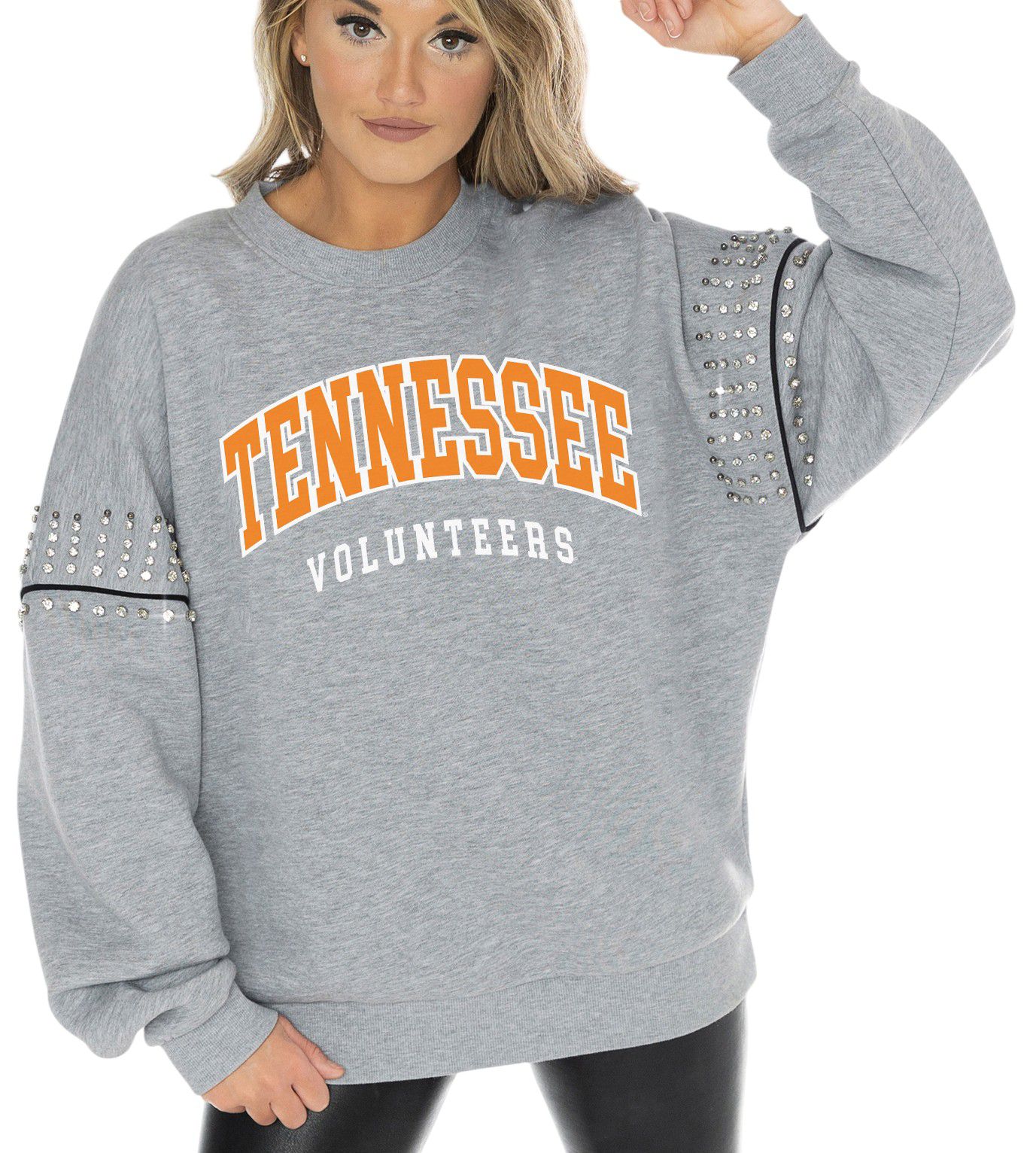 Gameday Couture Women's Tennessee Volunteers Grey Playback Vintage Wash Crew Sweatshirt product image