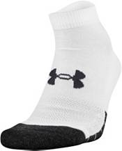 Under Armour Training White Cotton Low Cut 6-Pack Socks 1346786-100