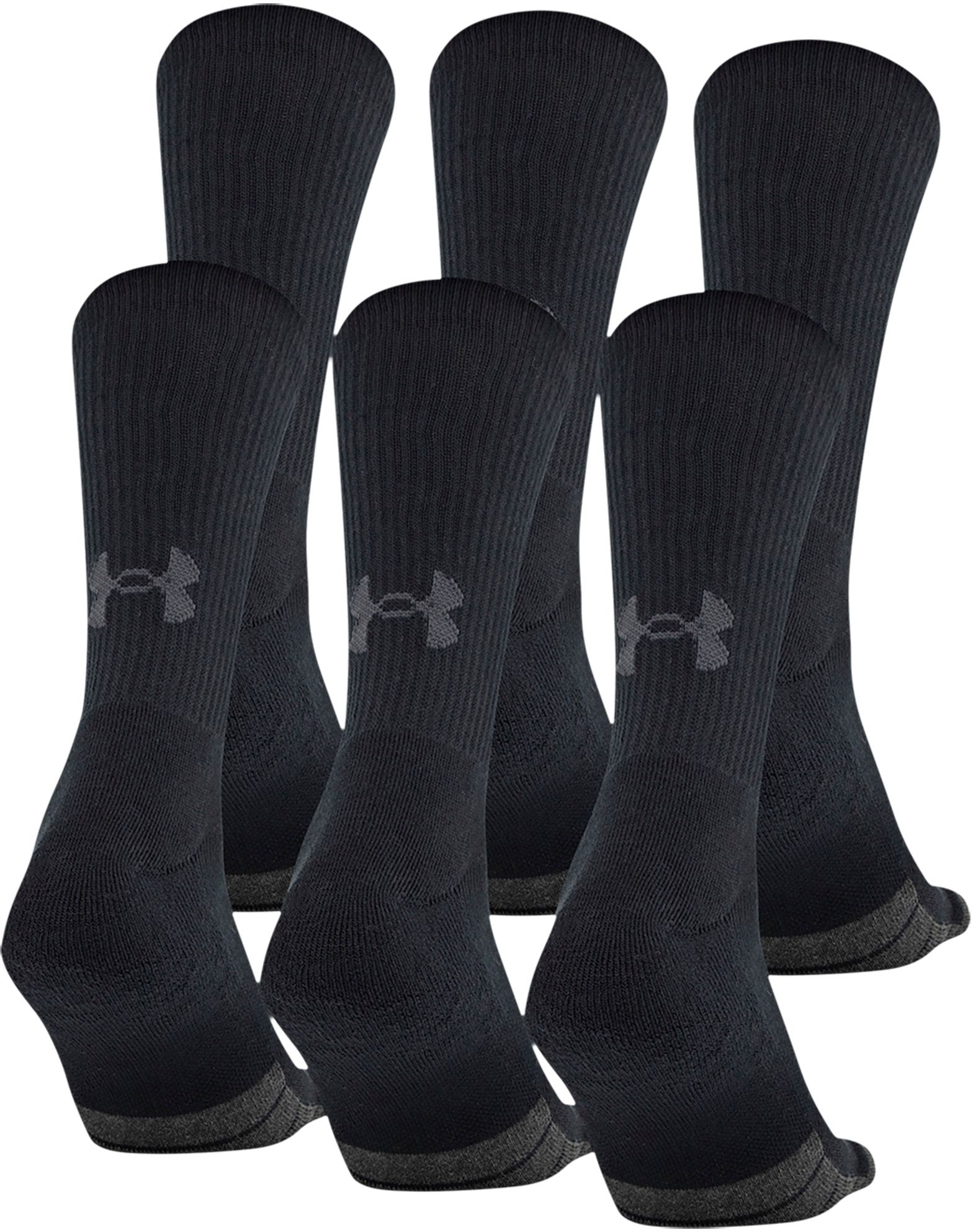 Under Armour Adult Performance Tech Crew Socks 6 Pack