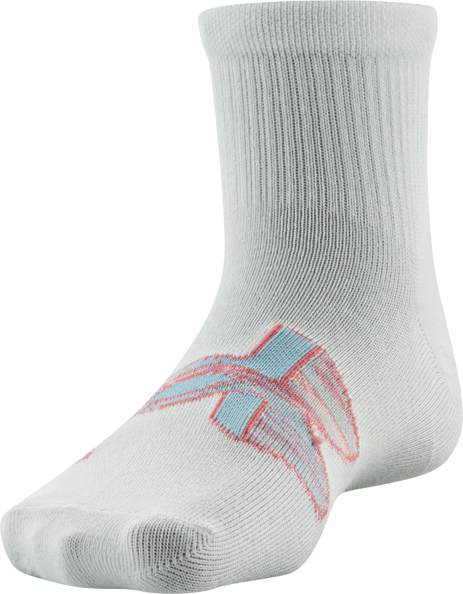 UA Girl's Essential 2.0 6-Pack Quarter Socks