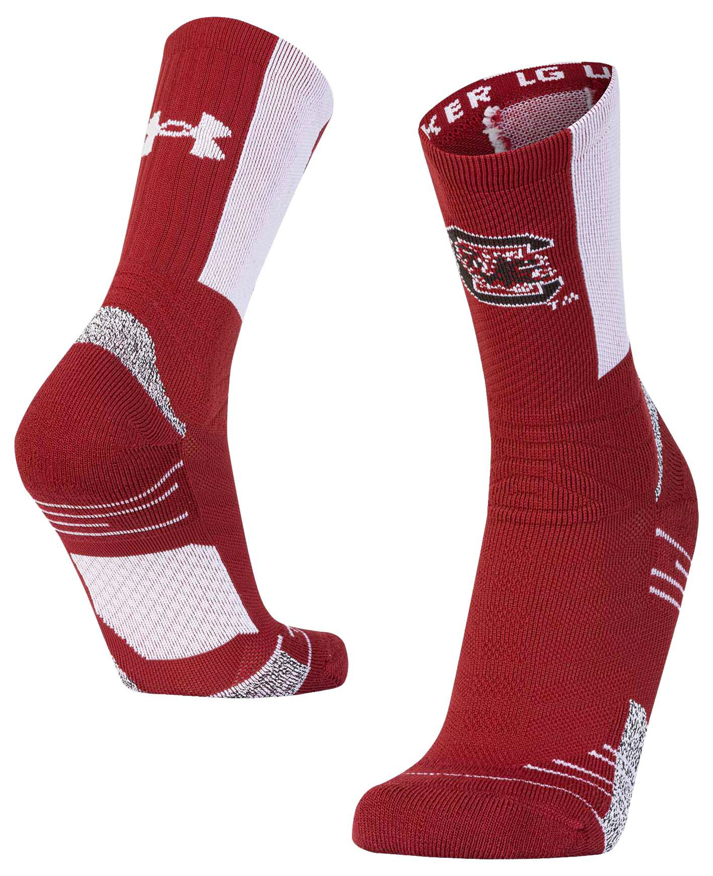 Under Armour Unisex Wisconsin Badgers Red Playmaker Crew Socks product image